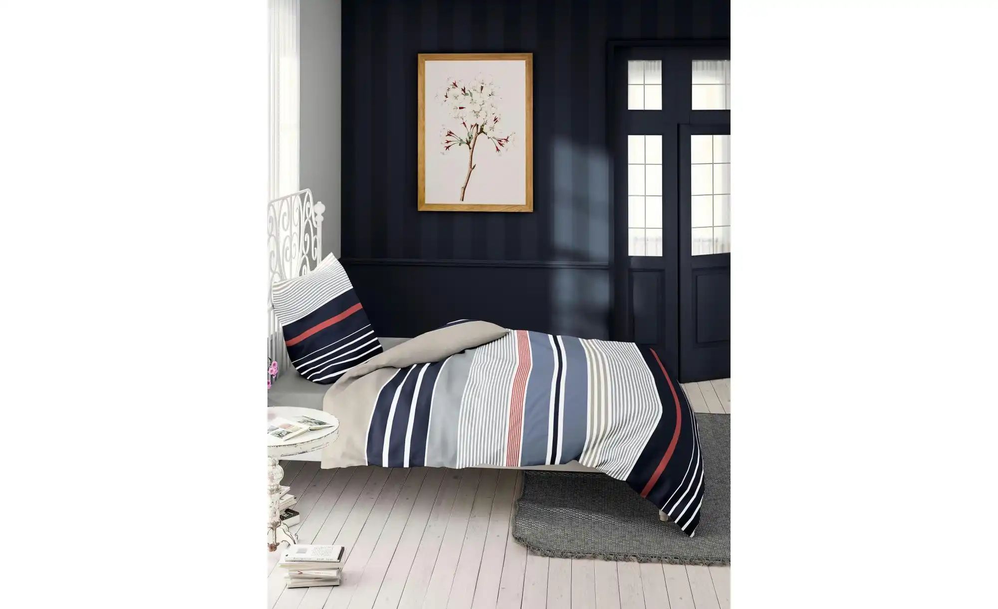 Bierbaum Mako-Satin Bettwäsche   ¦ blau ¦ Maße (cm): B: 155 H: 1 Bettwaren günstig online kaufen