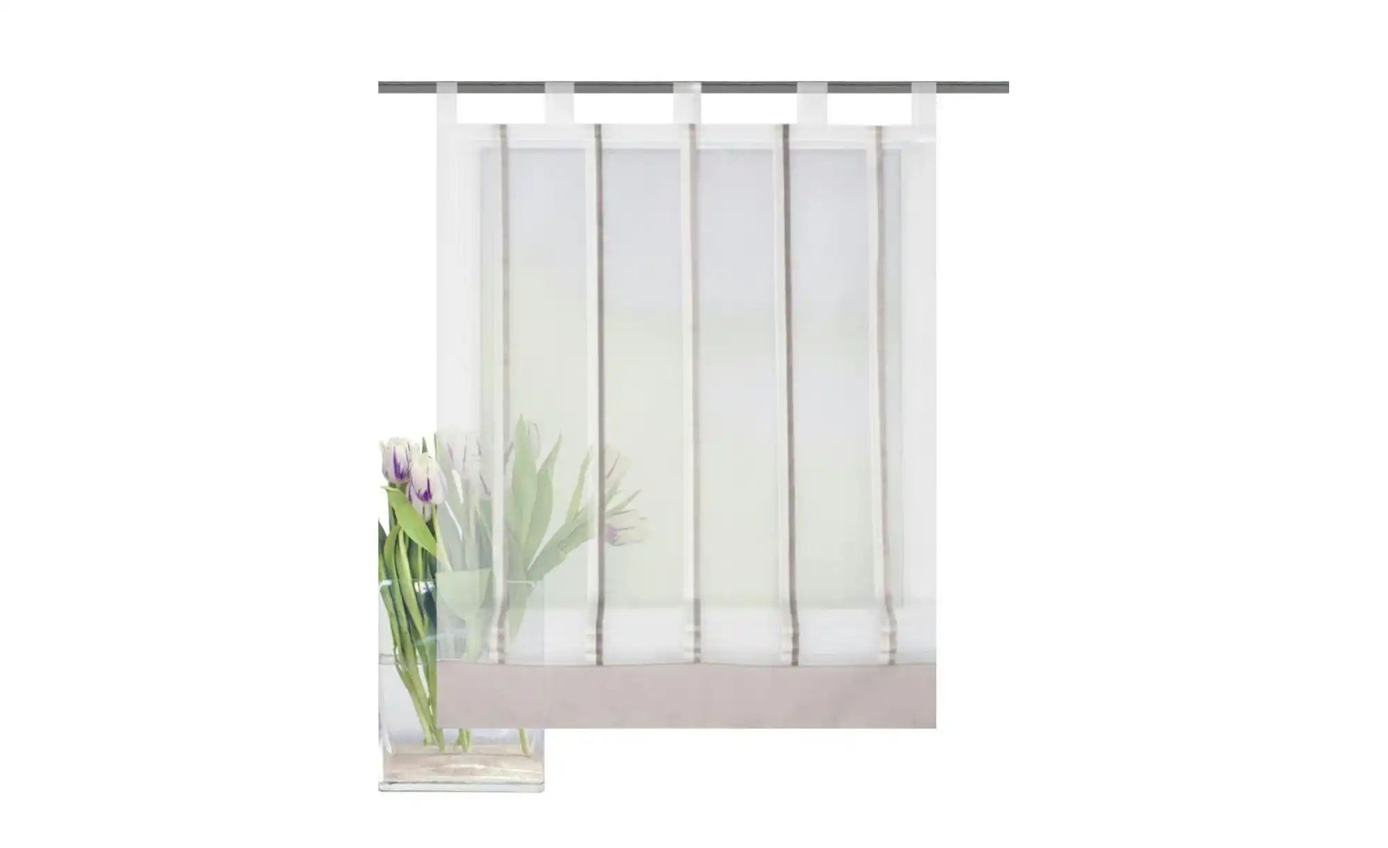 HOME Wohnideen Schlaufenrollo   ¦ grau ¦ Maße (cm): B: 100 H: 140 Gardinen günstig online kaufen
