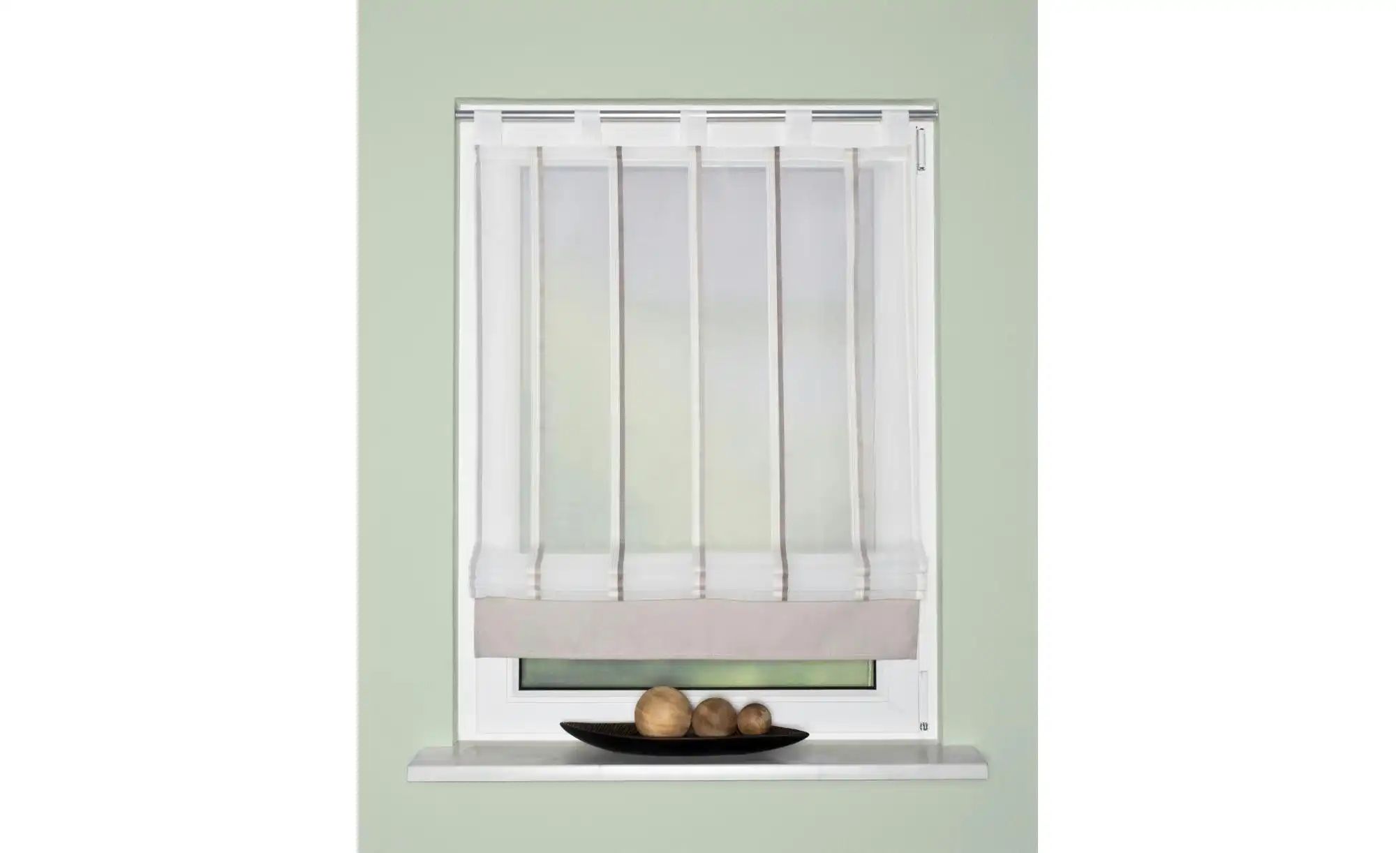 Thumbnail - HOME Wohnideen Schlaufenrollo ¦ grau ¦ Maße (cm): B: 120 Gardinen & Rollos > Rollos & Jalousien > Seitenzugrollos - Hö...