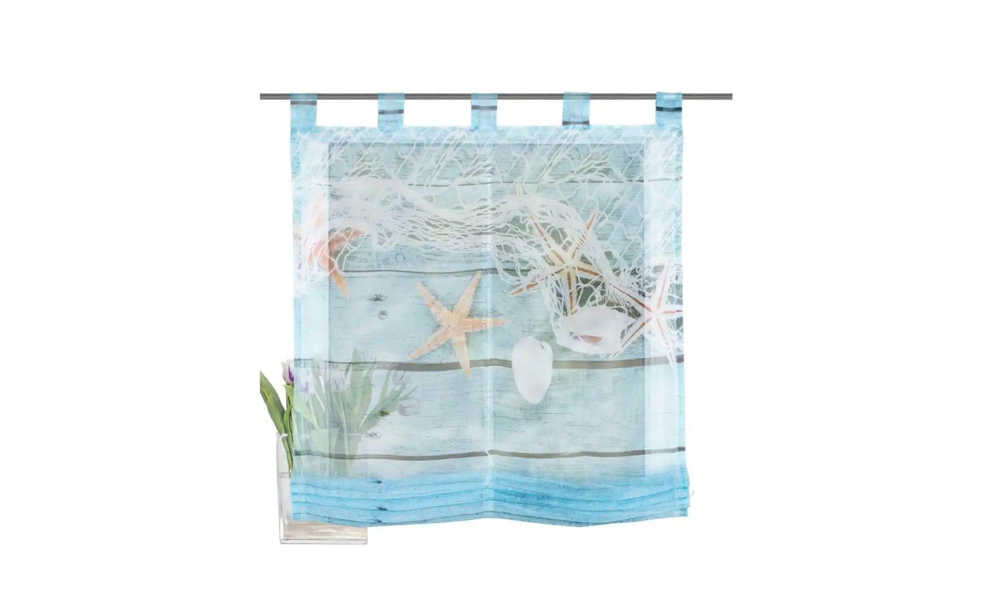 Thumbnail - HOME Wohnideen Raffrollo   ¦ blau ¦ Maße (cm): B: 100 Gardinen & Rollos > Rollos & Jalousien > Seitenzugrollos - Höffner