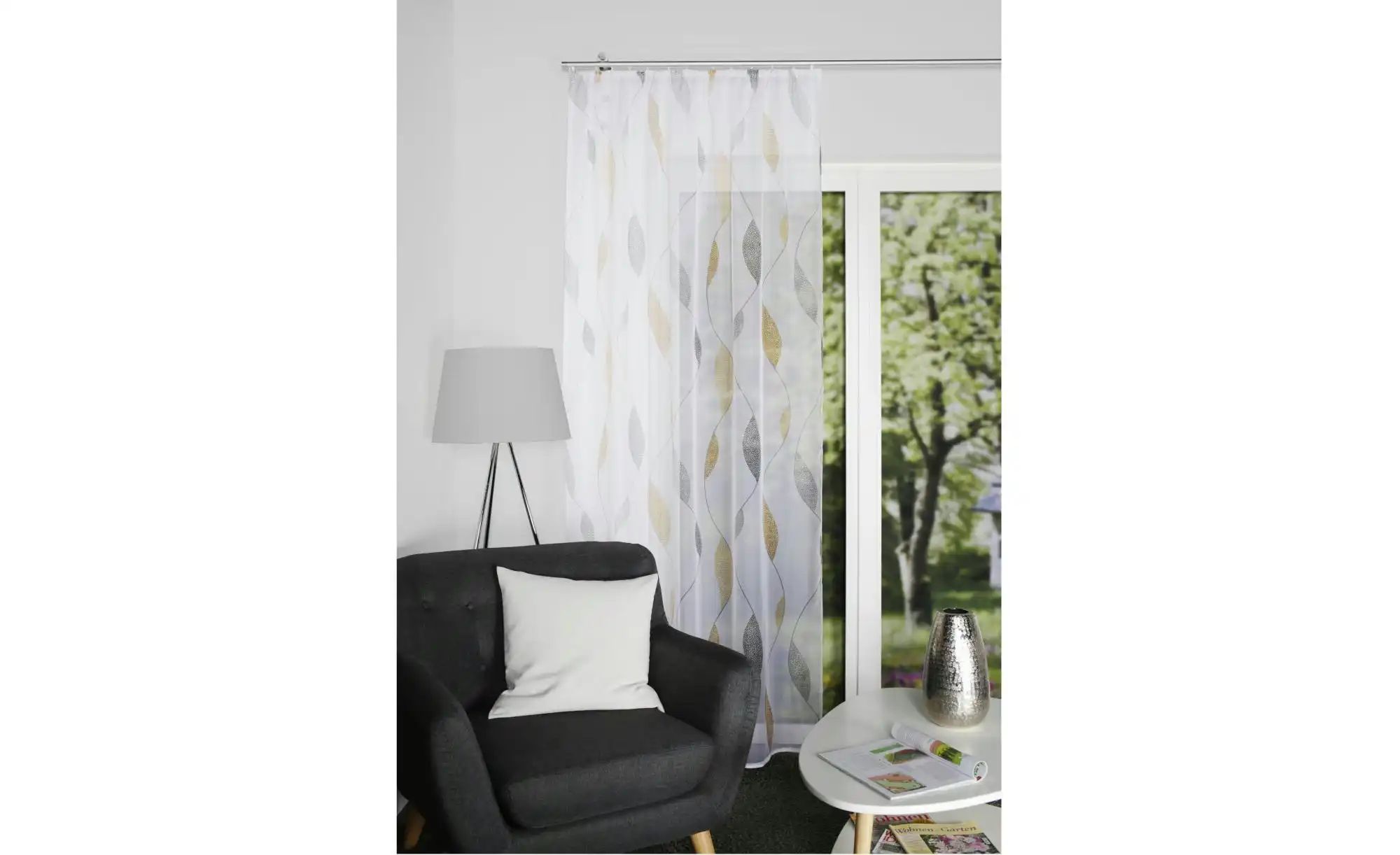 Thumbnail - HOME Wohnideen Kräuselbandschal   ¦ gelb ¦ Maße (cm): B: 140 H: 145 Gardinen & Rollos > Gardinen & Vorhänge > Schiebegar...