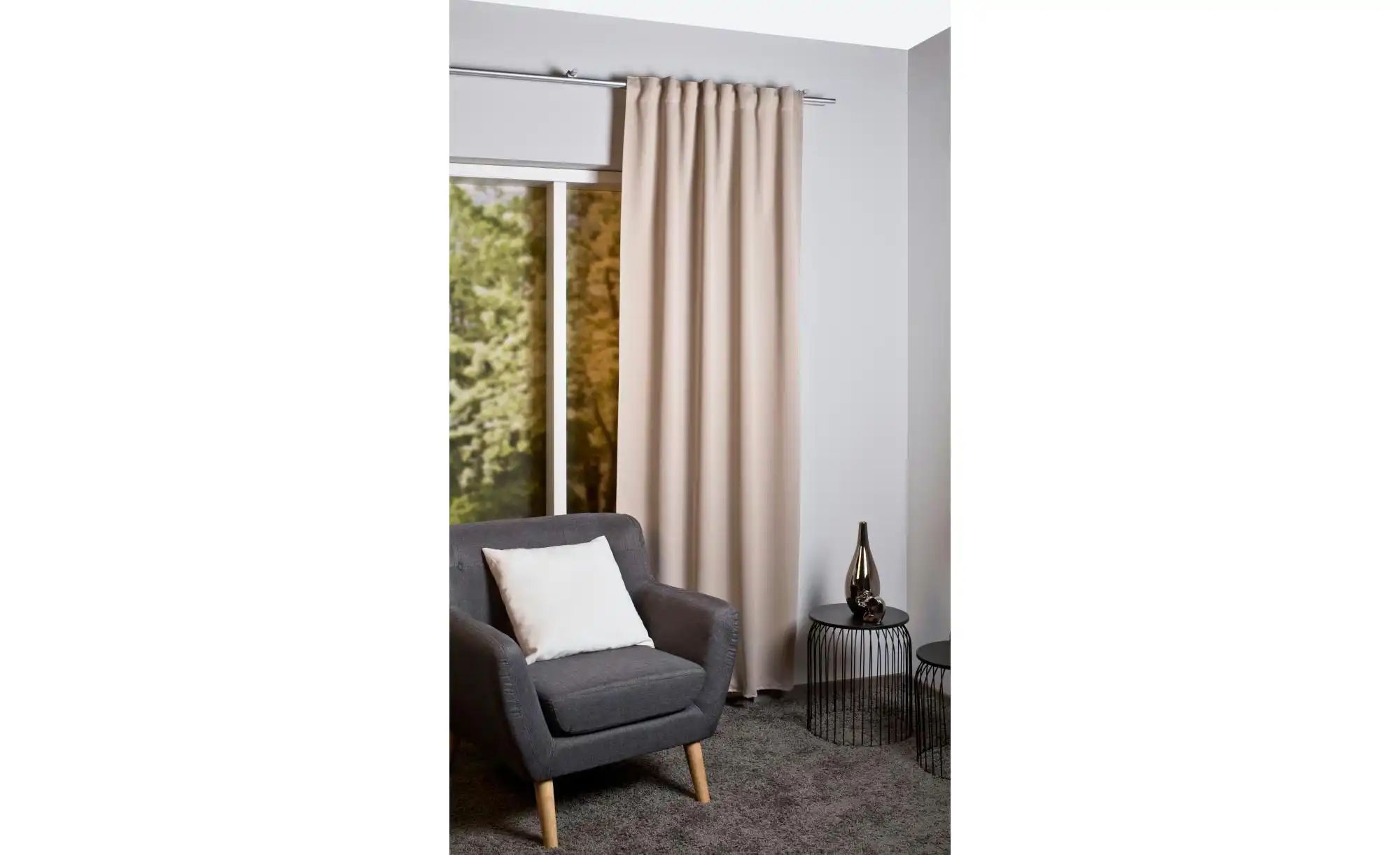 Thumbnail - HOME Wohnideen Verdunklungsschal ¦ beige ¦ Maße (cm): B: 140 Gardinen & Rollos > Gardinen & Vorhänge > Schiebegardinen...