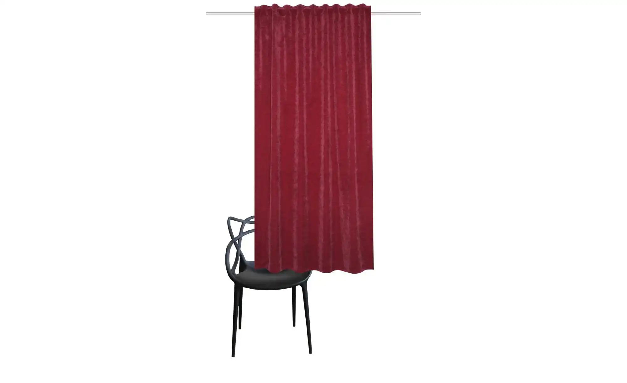 HOMEbasics Fertigschal   ¦ rot ¦ Synthetik ¦ Maße (cm): B: 135 H: 160 Gardi günstig online kaufen