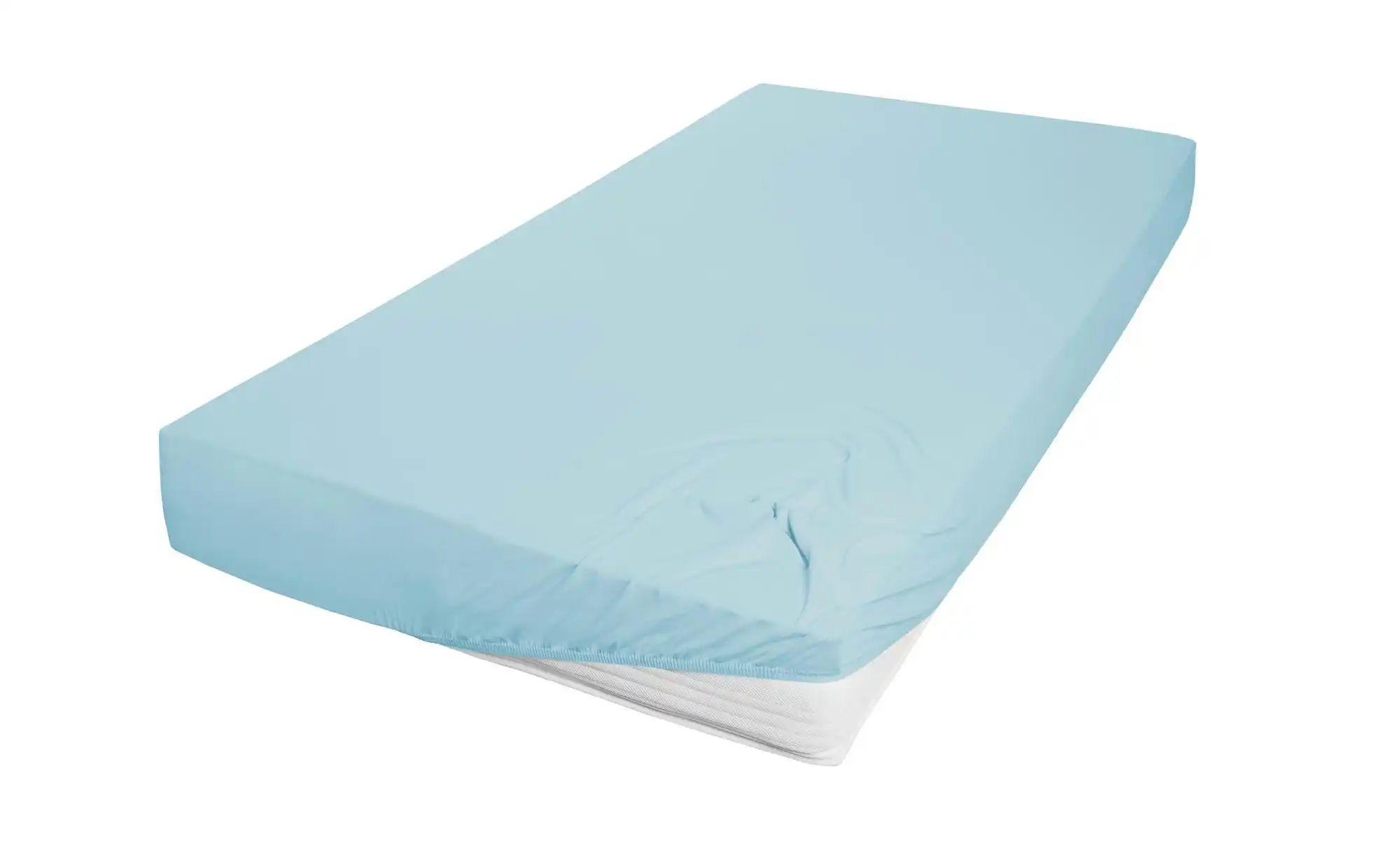 Jersey Spannbettlaken    blau  Maße (cm): B: 190 H: 22 T: 22.0 | 04002895105019