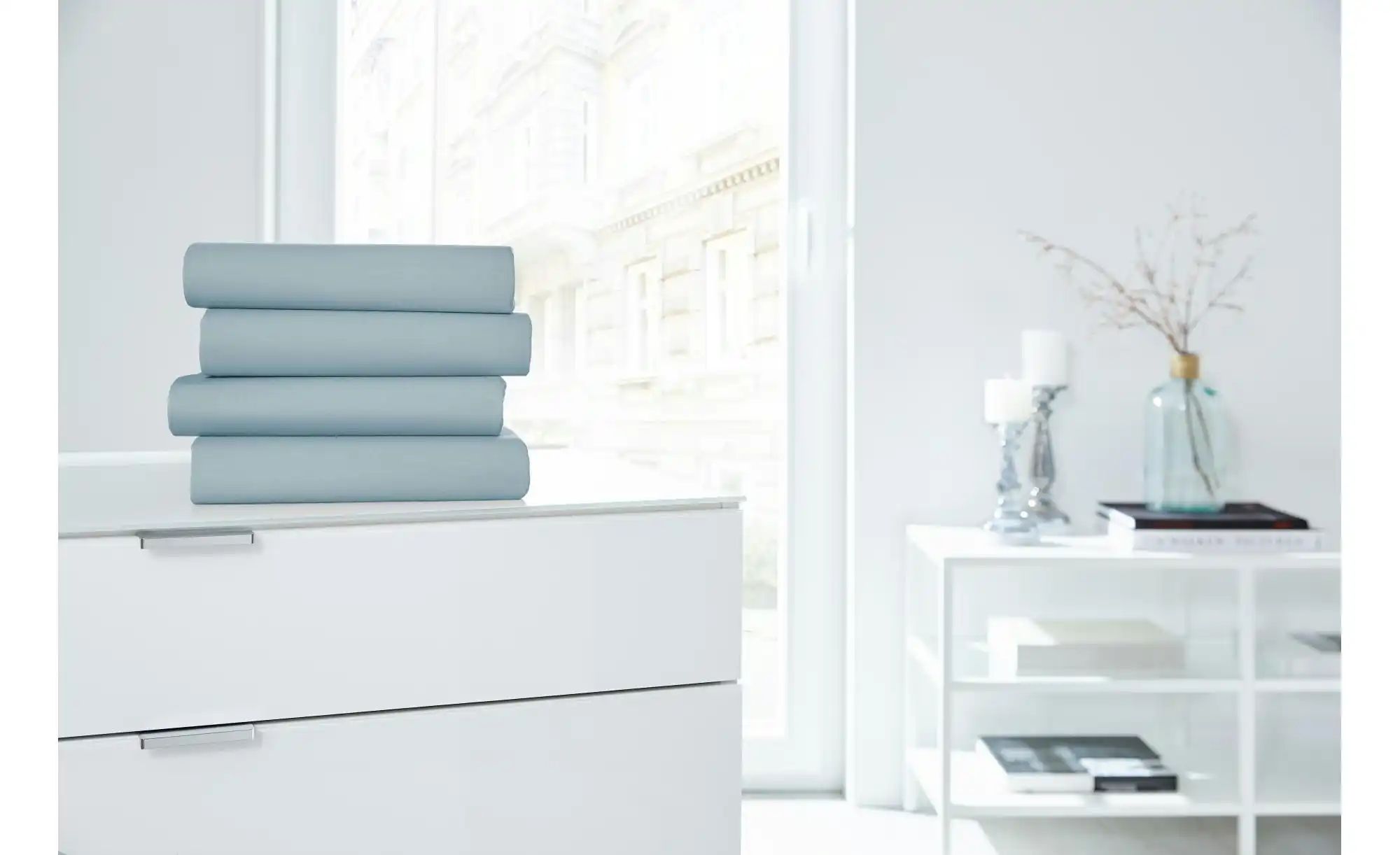 Jersey-Elastan Boxspringlaken   ¦ grün ¦ Maße (cm): B: 150 H: 28 T: 28.0 Be günstig online kaufen