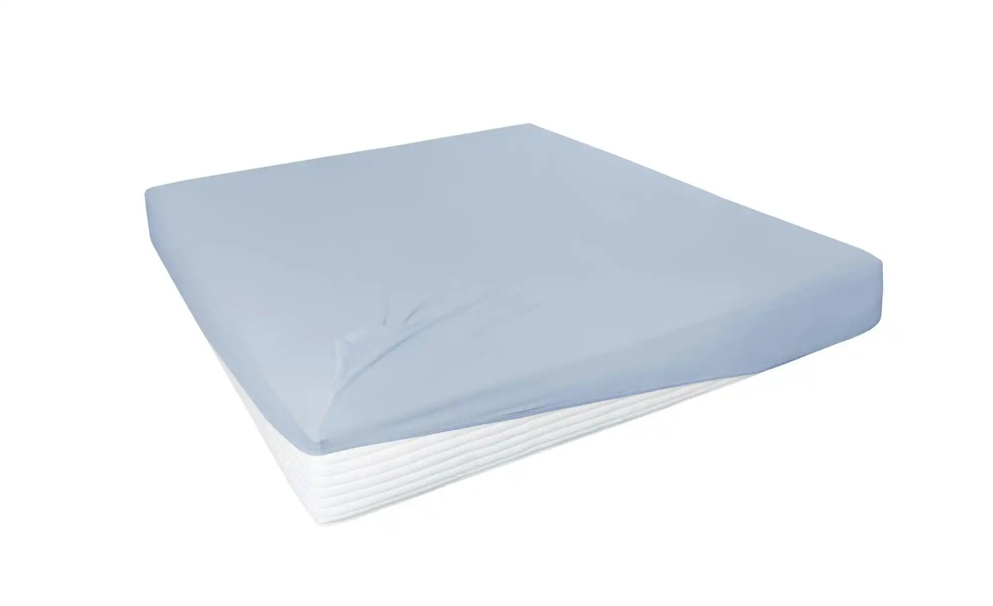 Jersey-Elastan Boxspringlaken ¦ blau ¦ Maße (cm): B: 150 H: 28 T: 28 Bettwa günstig online kaufen