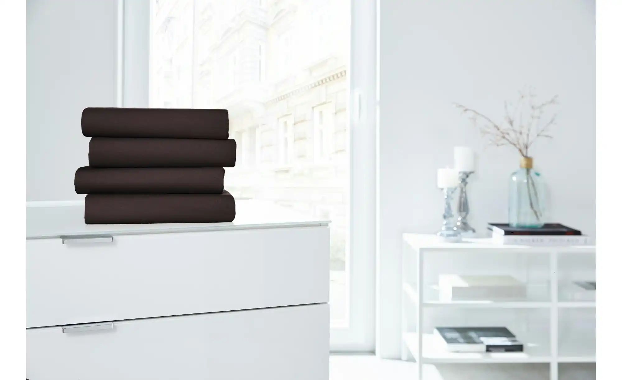 como Jersey-Stretch-Spannbettlaken  3700 ¦ creme ¦ Maße (cm): B: 140 Bettwa günstig online kaufen