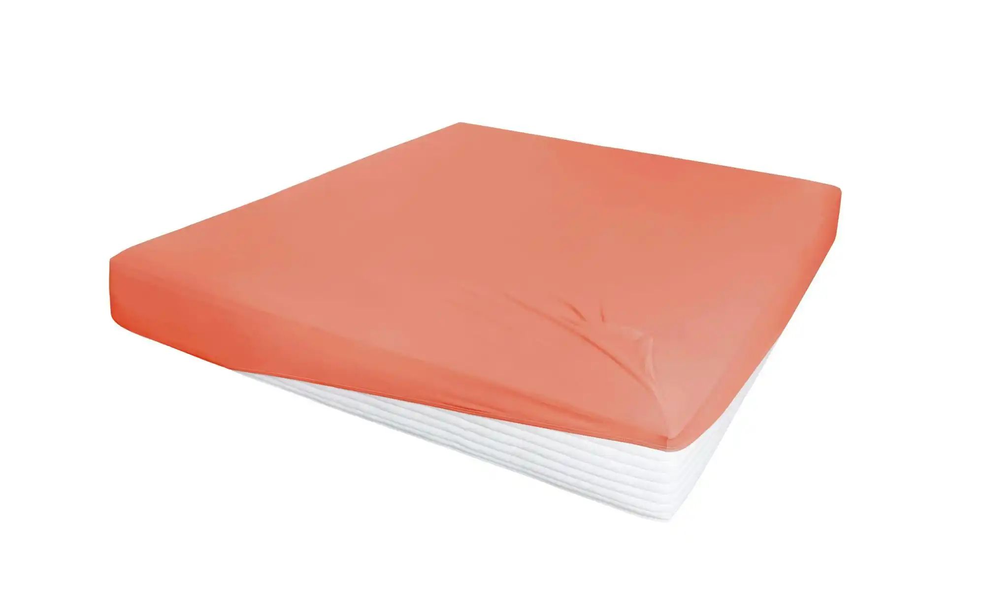 Jersey-Elastan Boxspringlaken ¦ orange ¦ Maße (cm): B: 100 H: 28 T: 28 Bett günstig online kaufen