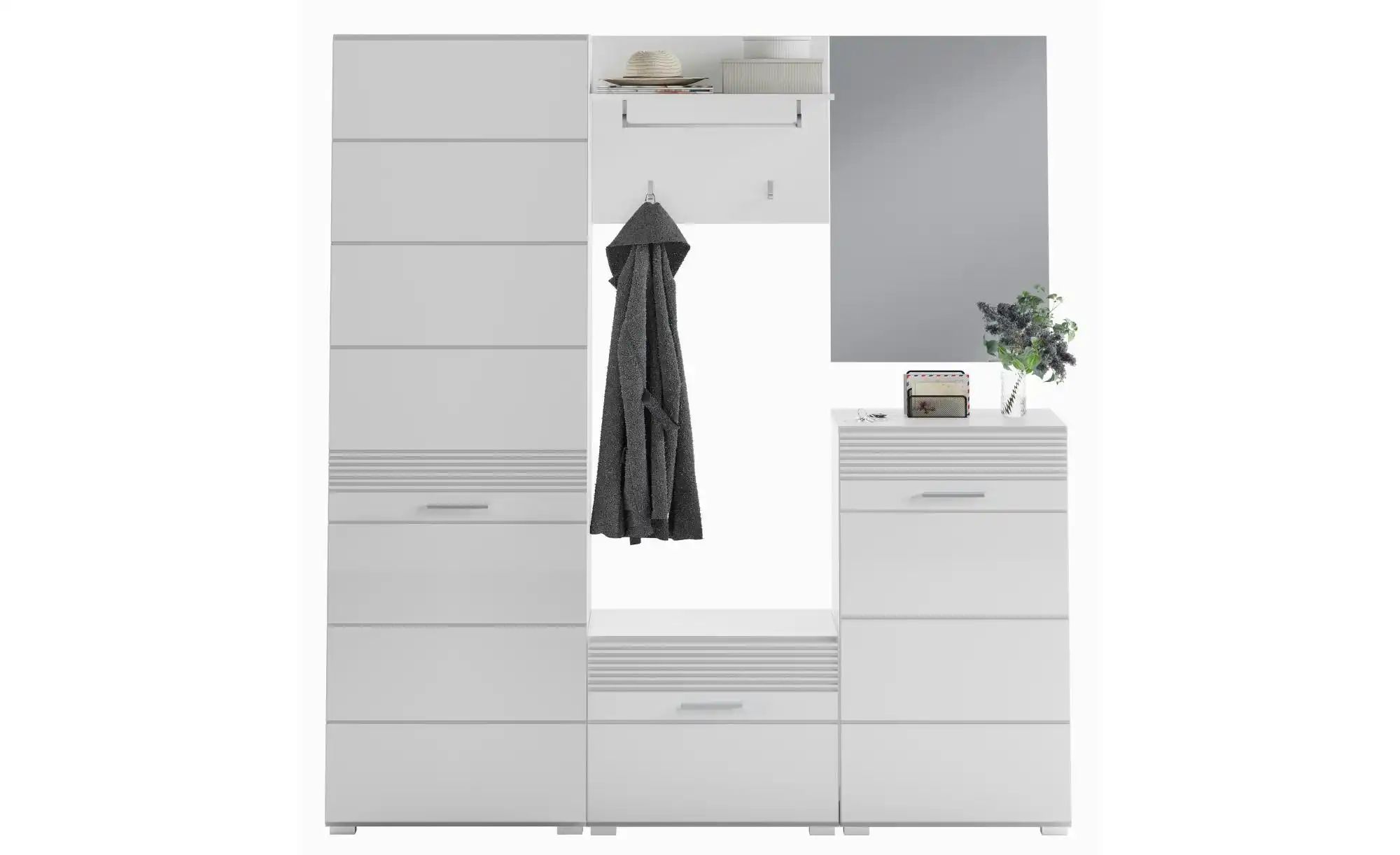 Thumbnail - Garderoben-Set Linus ¦ weiß ¦ Maße (cm): B: 170 H: 190 T: 37.0 Garderoben & Kleiderstangen > Garderobensysteme - Höffne...