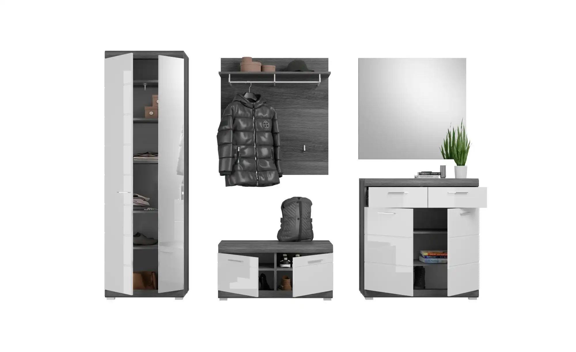Garderoben-Set  Scout ¦ weiß ¦ Maße (cm): B: 272 H: 197 T: 40.0 Garderoben günstig online kaufen