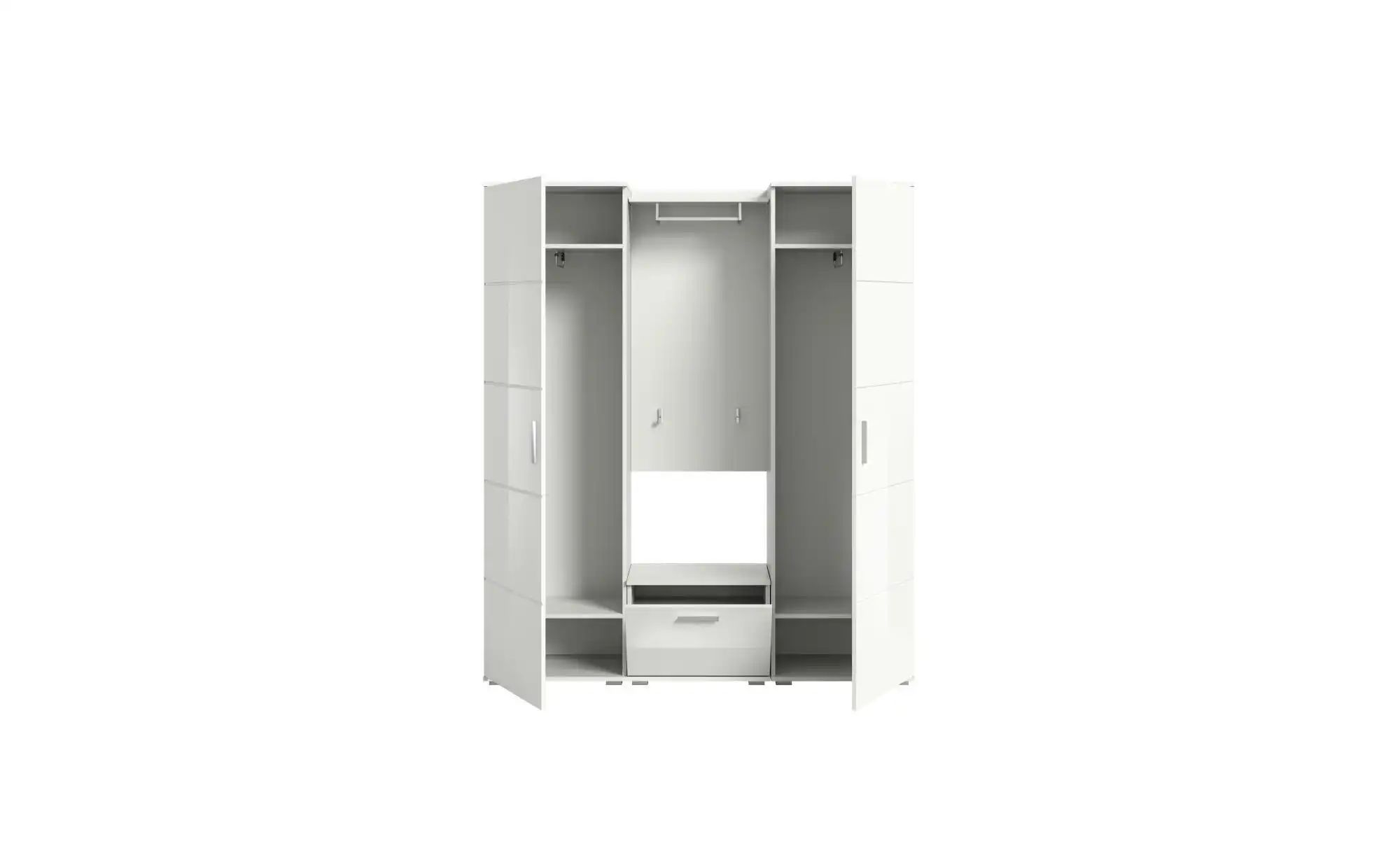 Thumbnail - Garderobenset ¦ weiß ¦ Maße (cm): B: 165 H: 191 Garderoben & Kleiderstangen > Garderobensysteme - Höffner