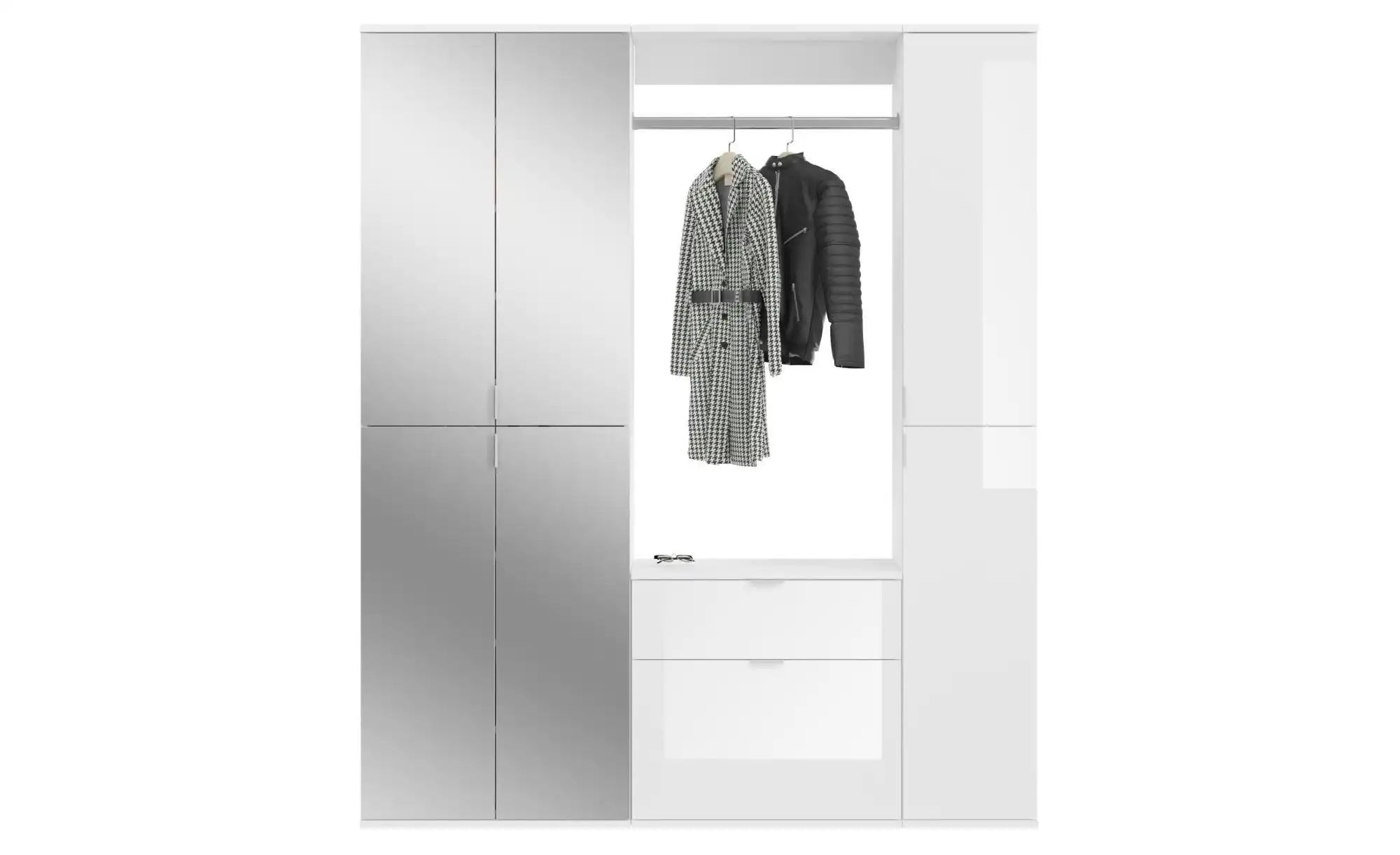 Garderobenkombination  Projekt X ¦ weiß ¦ Maße (cm): B: 152 H: 193 T: 34.0 günstig online kaufen