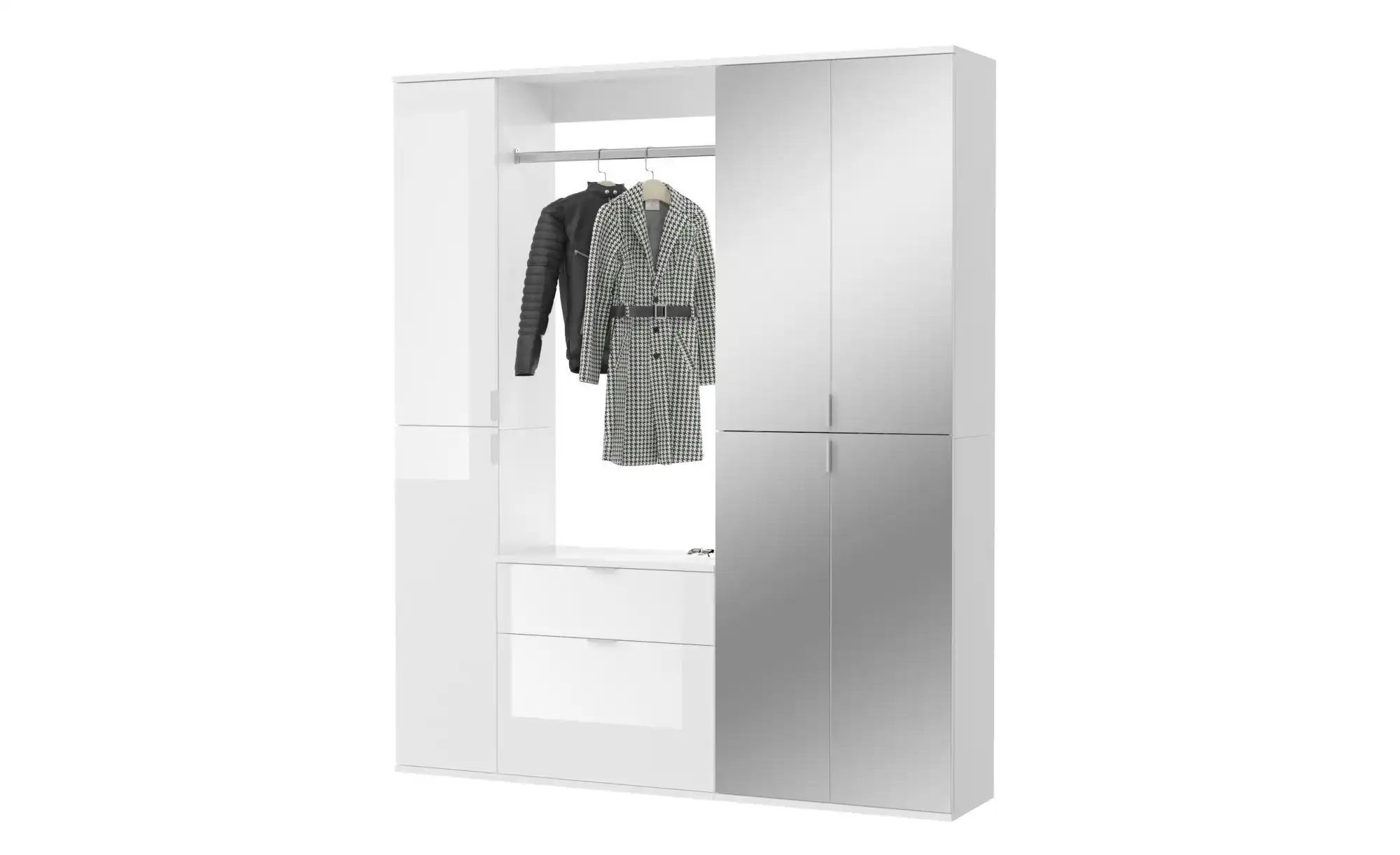 Garderobenkombination  Projekt X ¦ weiß ¦ Maße (cm): B: 152 H: 193 T: 34.0 günstig online kaufen