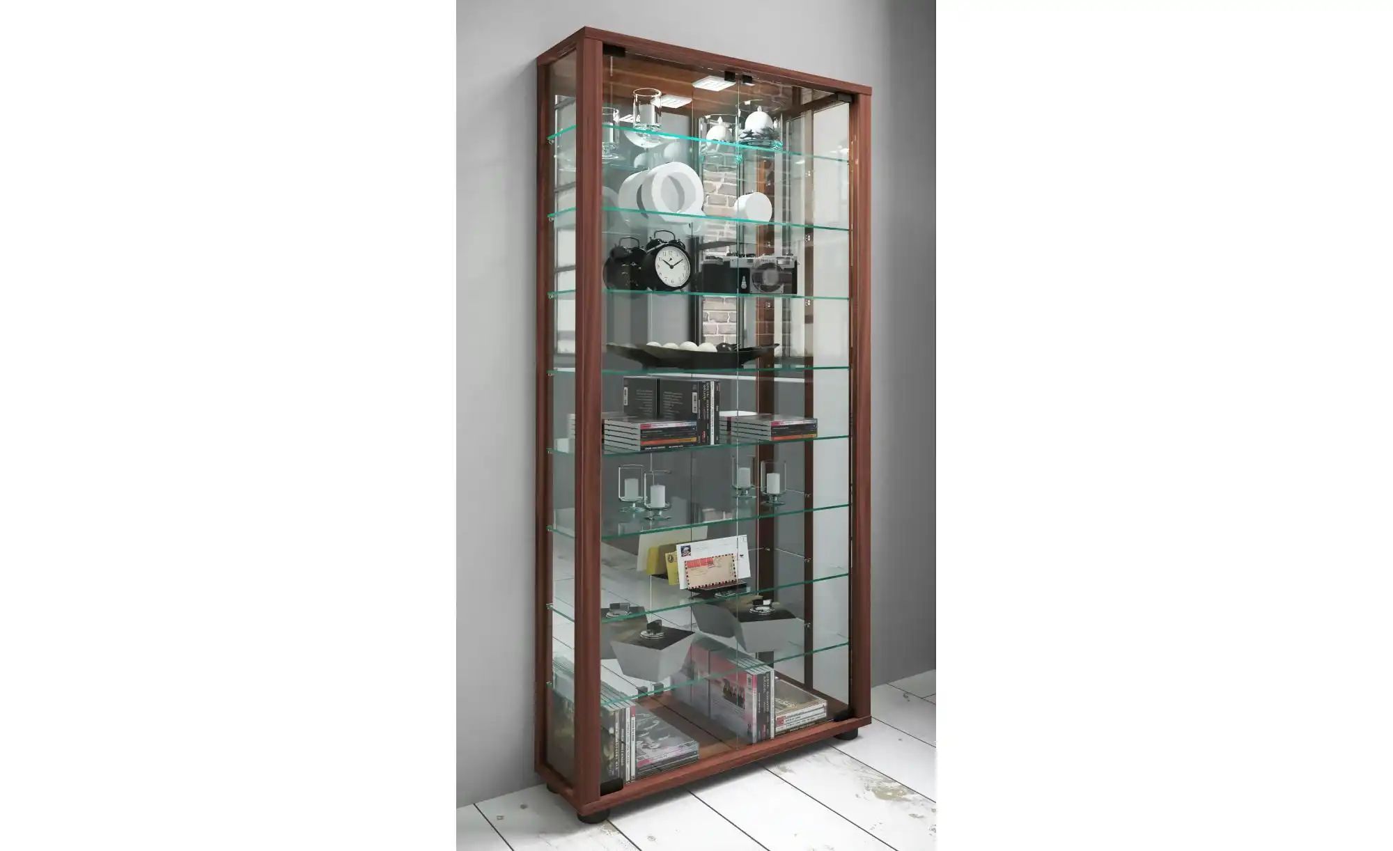 Vitrine  Lumo ¦ holzfarben ¦ Maße (cm): B: 59 H: 114,8 T: 18.0 Schränke > V günstig online kaufen