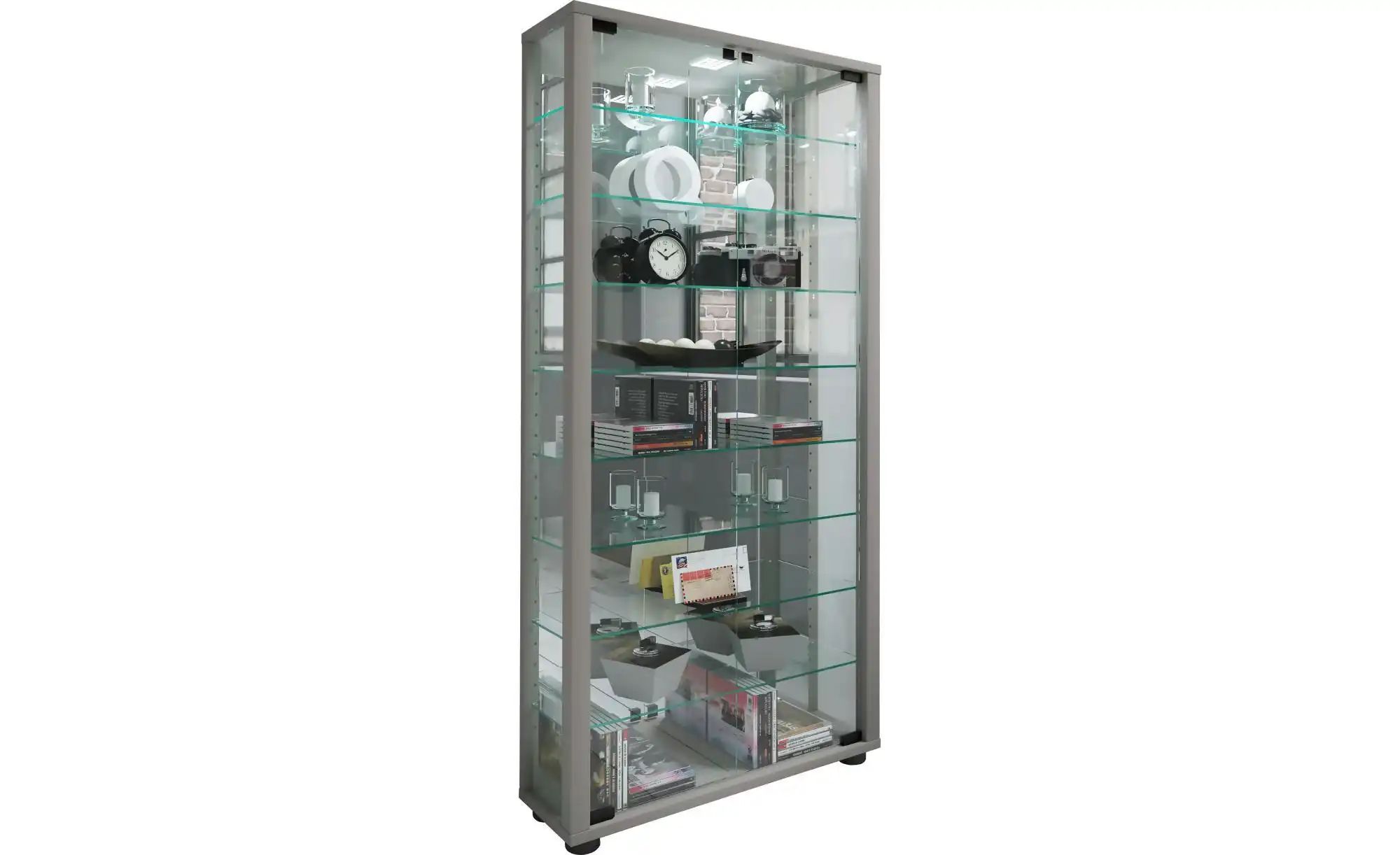 Vitrine  Lumo ¦ silber ¦ Maße (cm): B: 59 H: 114,8 T: 18.0 Schränke > Vitri günstig online kaufen