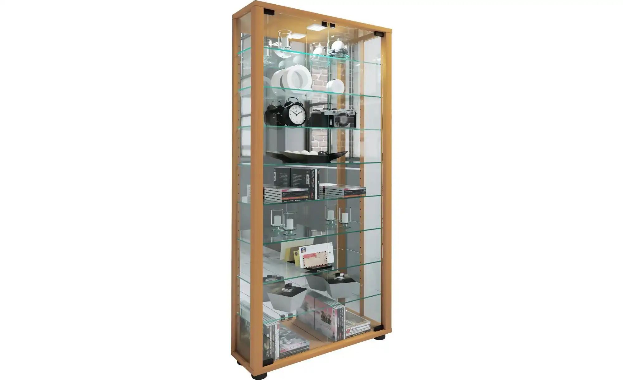 Vitrine  Lumo ¦ holzfarben ¦ Maße (cm): B: 59 H: 114,8 T: 18.0 Schränke > V günstig online kaufen