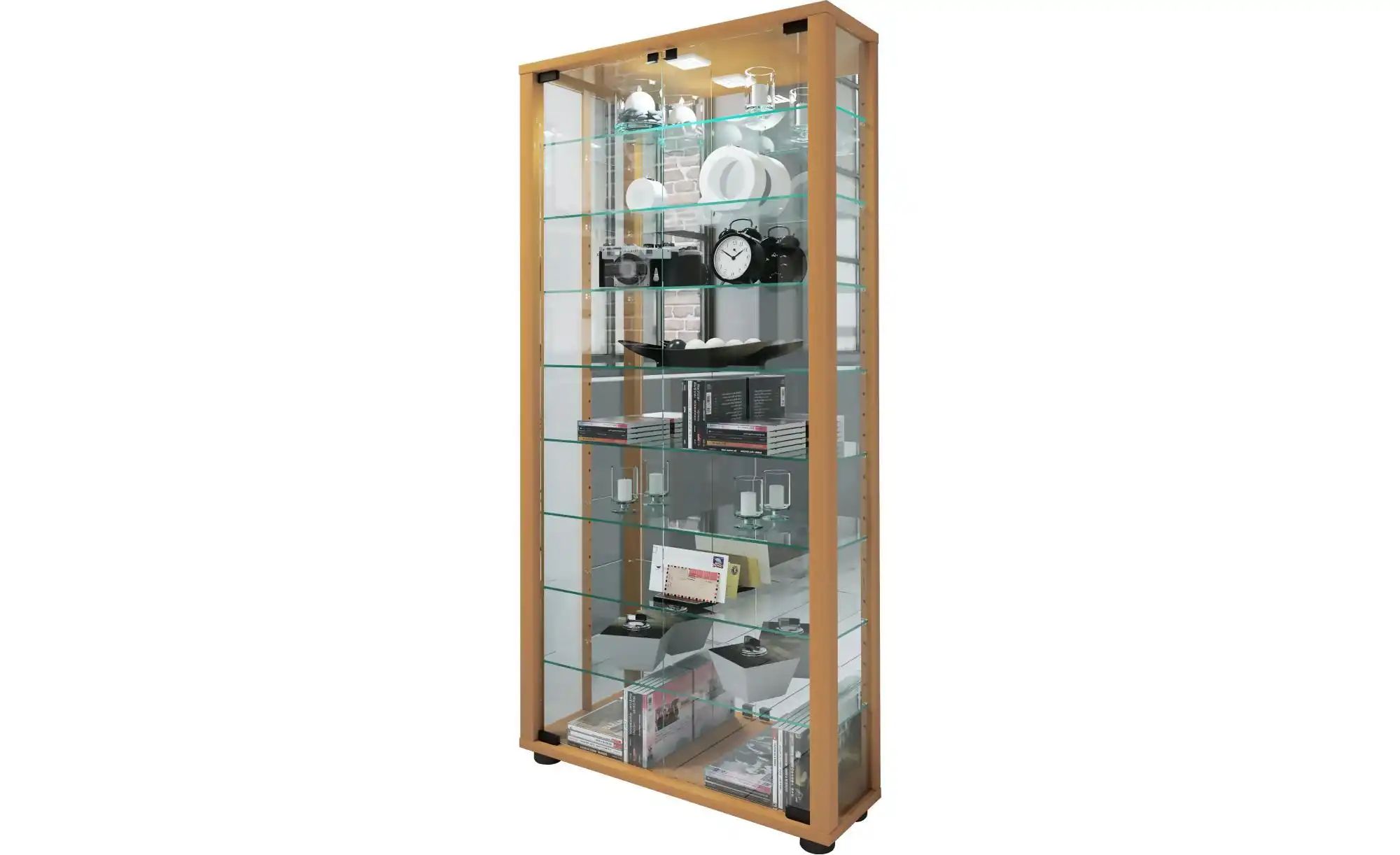 Vitrine  Lumo ¦ holzfarben ¦ Maße (cm): B: 59 H: 114,8 T: 18.0 Schränke > V günstig online kaufen