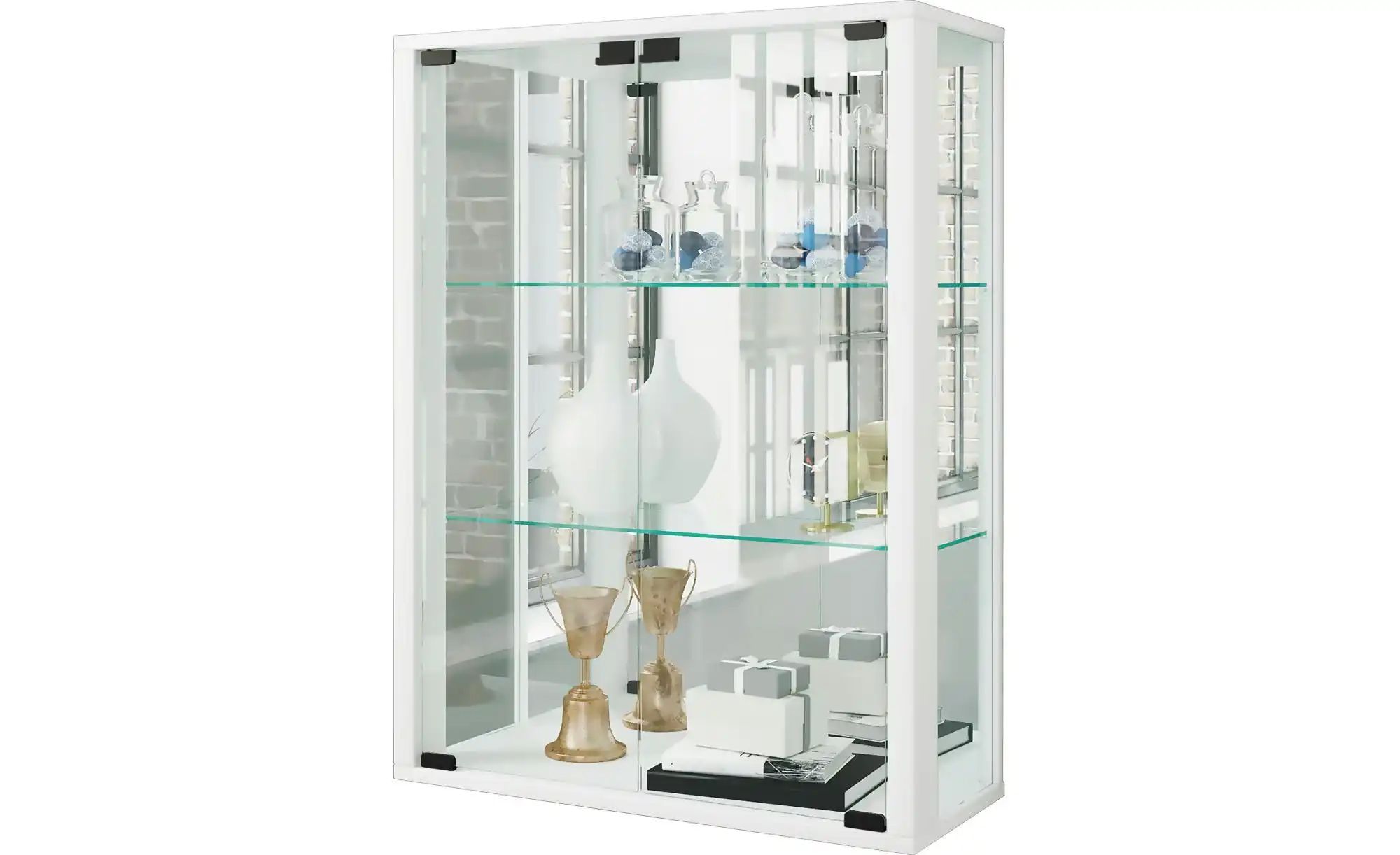 Hängevitrine  Udina ¦ weiß ¦ Maße (cm): B: 60 H: 80 T: 25.0 Schränke > Häng günstig online kaufen