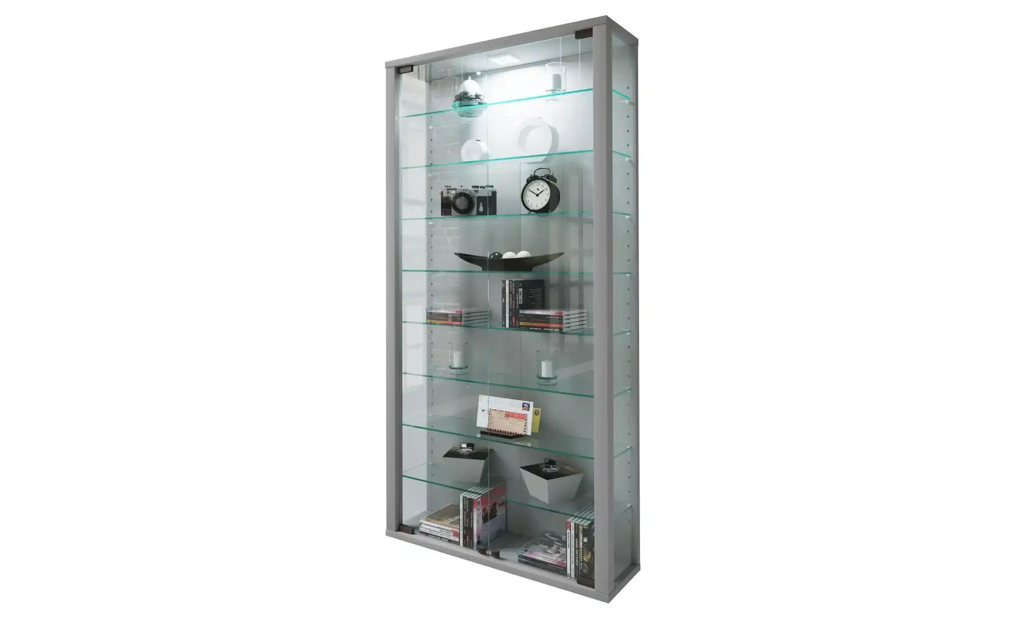 Hängevitrine  Vitrosa ¦ silber ¦ Maße (cm): B: 59 H: 114,3 T: 18.0 Schränke günstig online kaufen