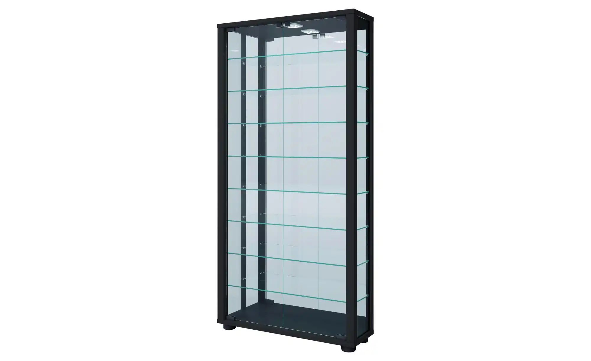 Hängevitrine  Vitrosa ¦ schwarz ¦ Maße (cm): B: 59 H: 114,3 T: 18.0 Schränk günstig online kaufen