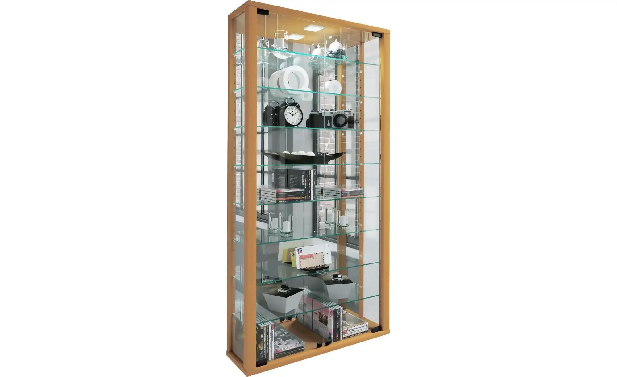 Hängevitrine  Vitrosa ¦ holzfarben ¦ Maße (cm): B: 59 H: 114,3 T: 18.0 Schr günstig online kaufen