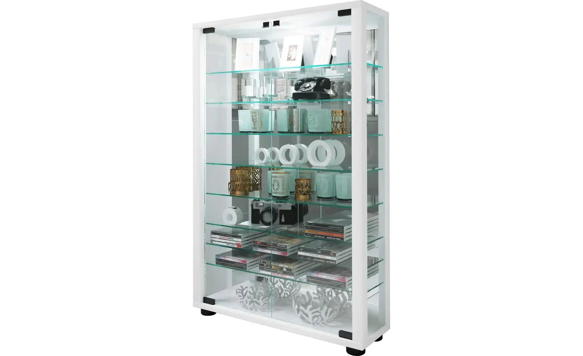 Vitrine  Lumo ¦ weiß ¦ Maße (cm): B: 59 H: 91,3 T: 18.0 Schränke > Vitrinen günstig online kaufen