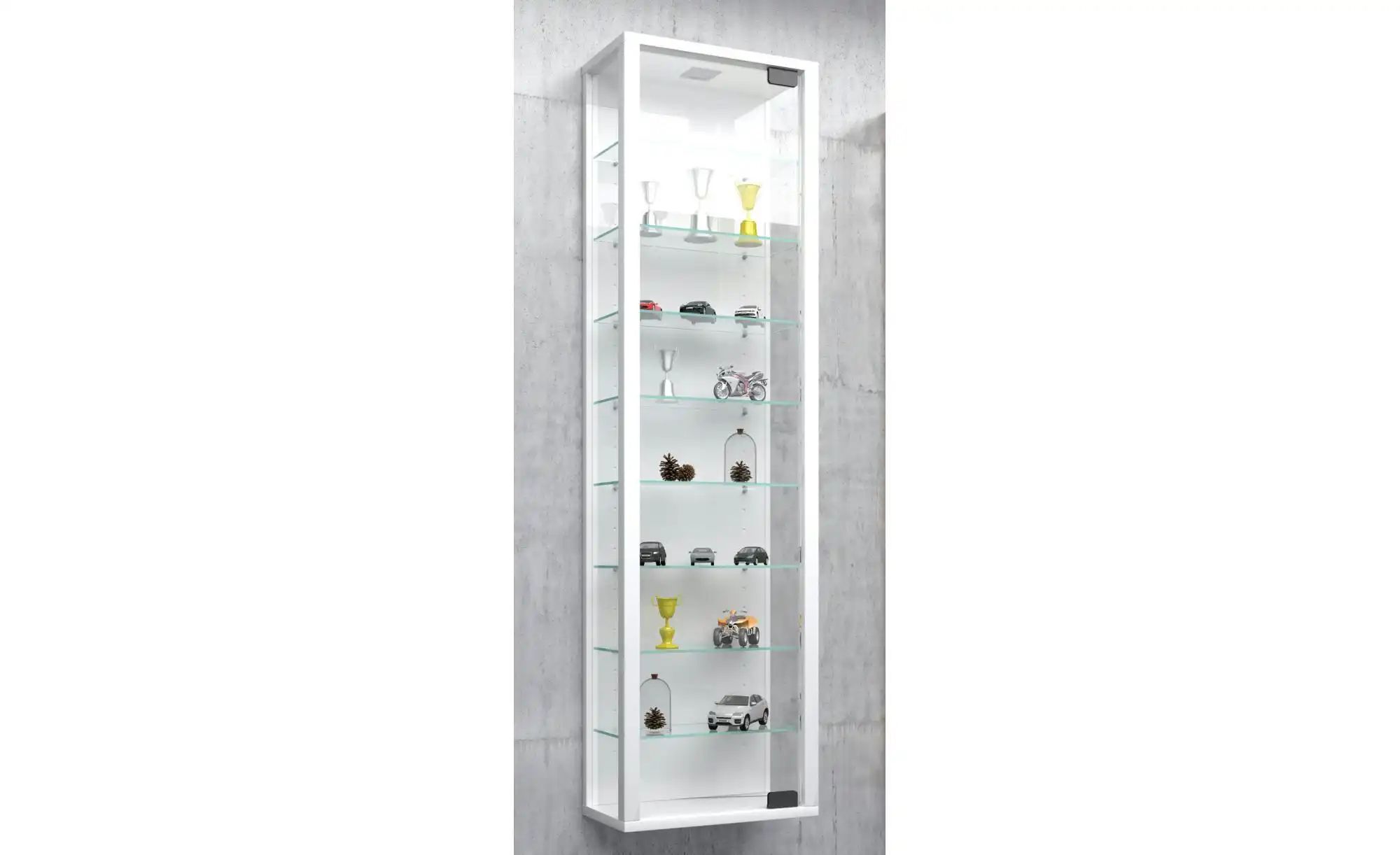 Thumbnail - Hängevitrine  Stano ¦ weiß ¦ Maße (cm): B: 33 H: 113 T: 18.0 Schränke > Hängeschränke - Höffner