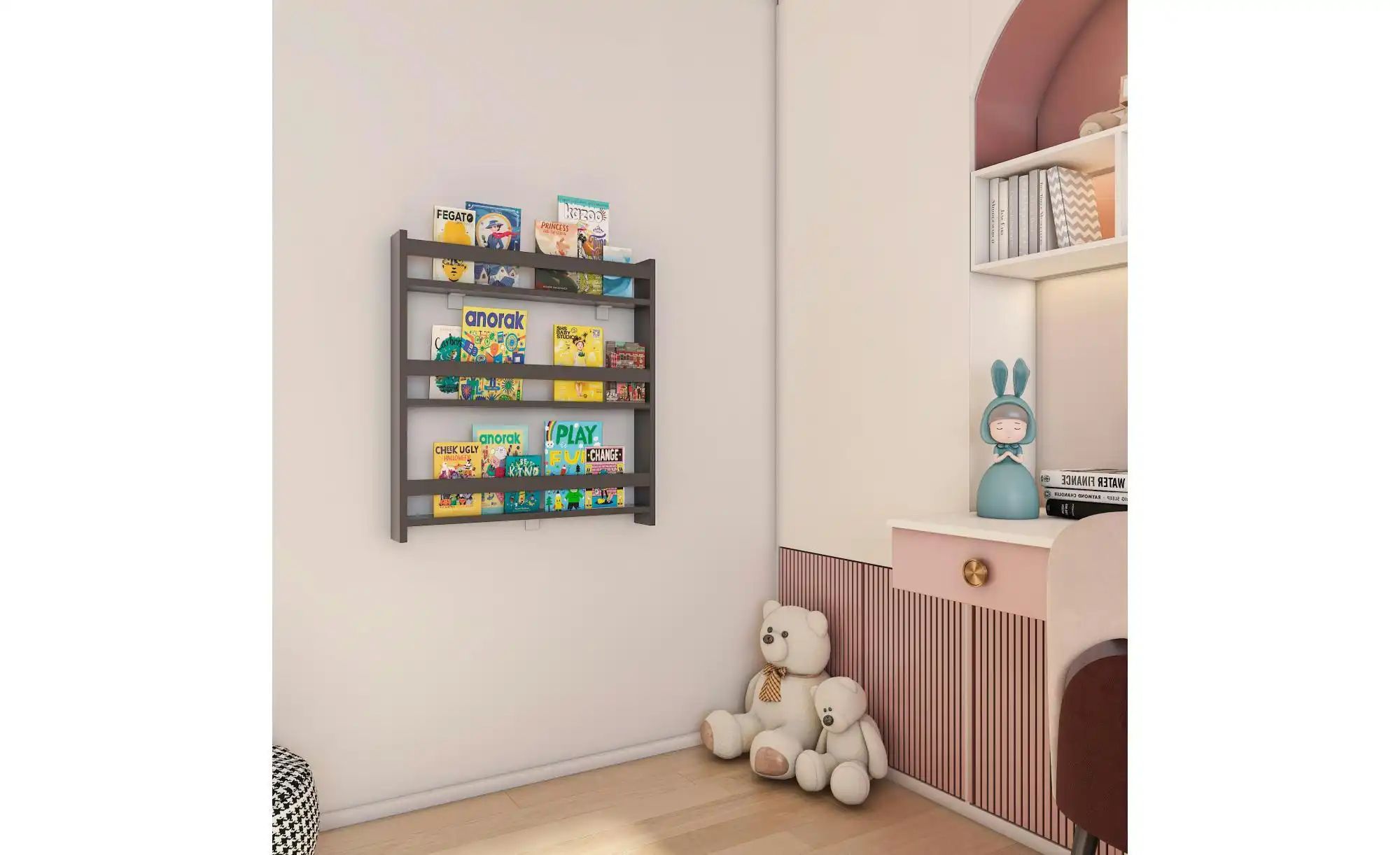 Wandregal  Kidos ¦ grau ¦ Maße (cm): B: 70 H: 80 Regale > Wandregale - Höff günstig online kaufen