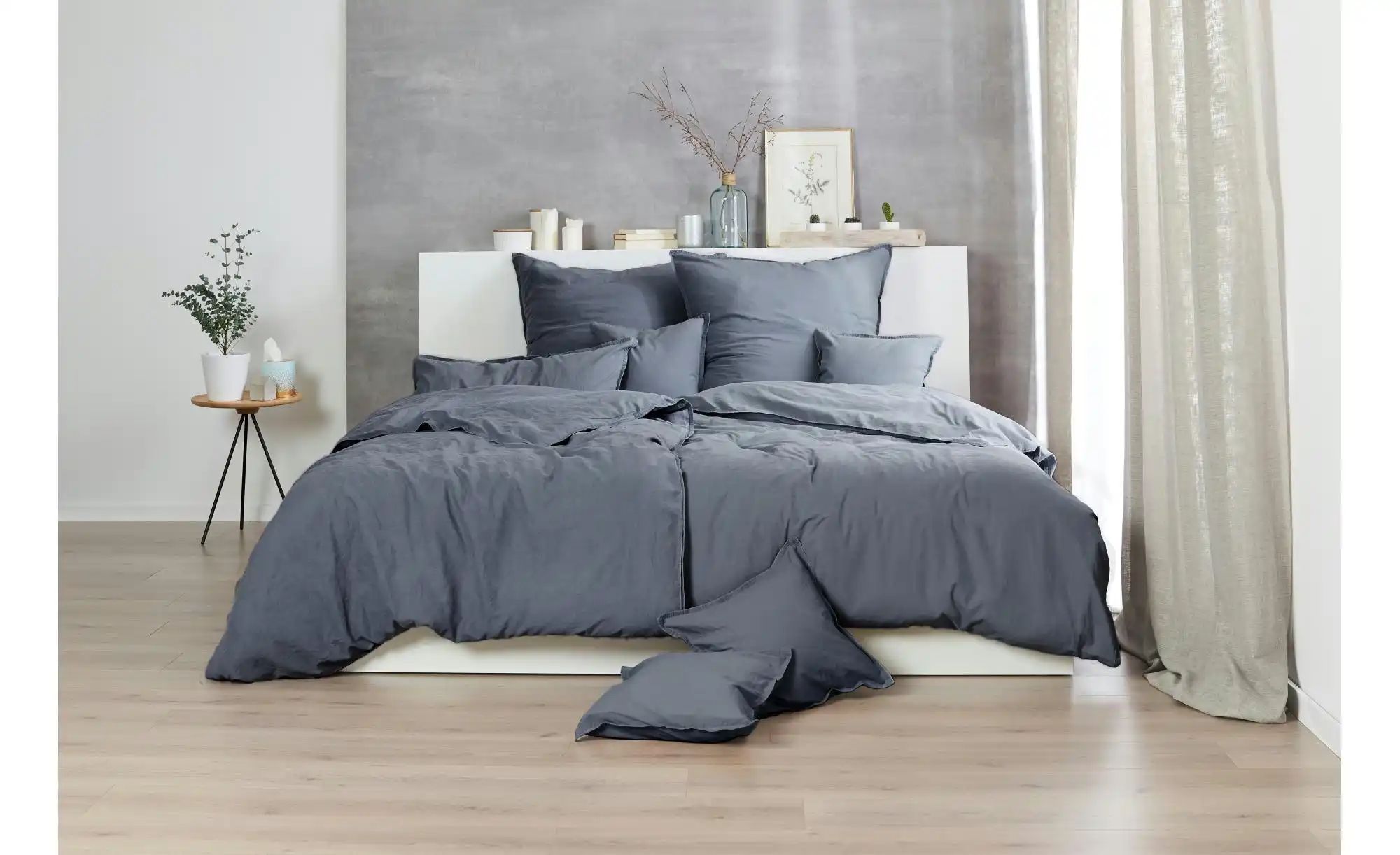 Thumbnail - Stone-Washed Bettwäsche   ¦ grau ¦ Maße (cm): B: 240 H: 1 Bettwaren > Bettwäsche > Bettwäsche ganzjährig - Höffner