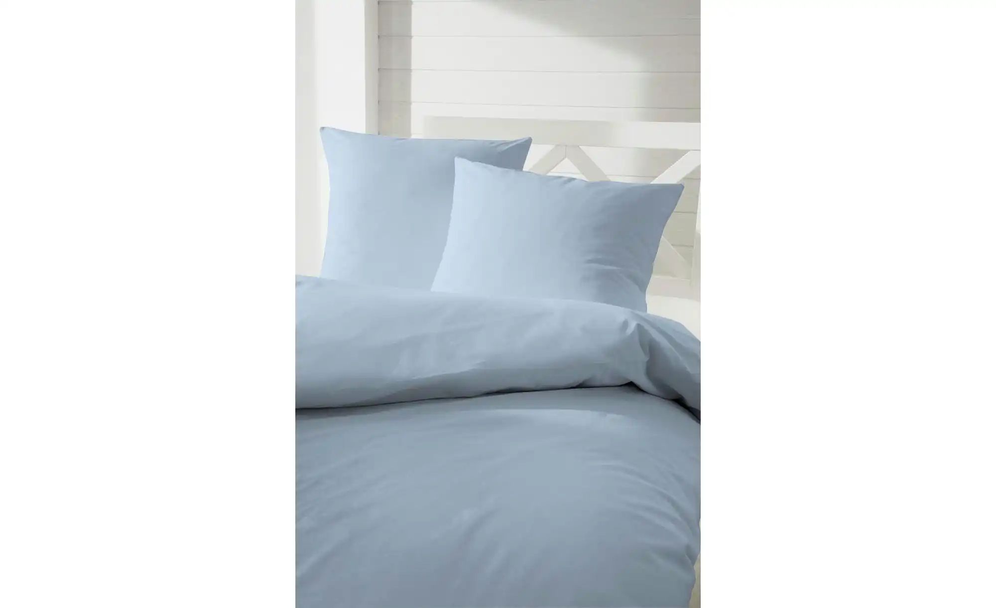 Mako-Satin Bettwäsche-Set   ¦ blau ¦ Maße (cm): B: 200 H: 1 Bettwaren > Bet günstig online kaufen