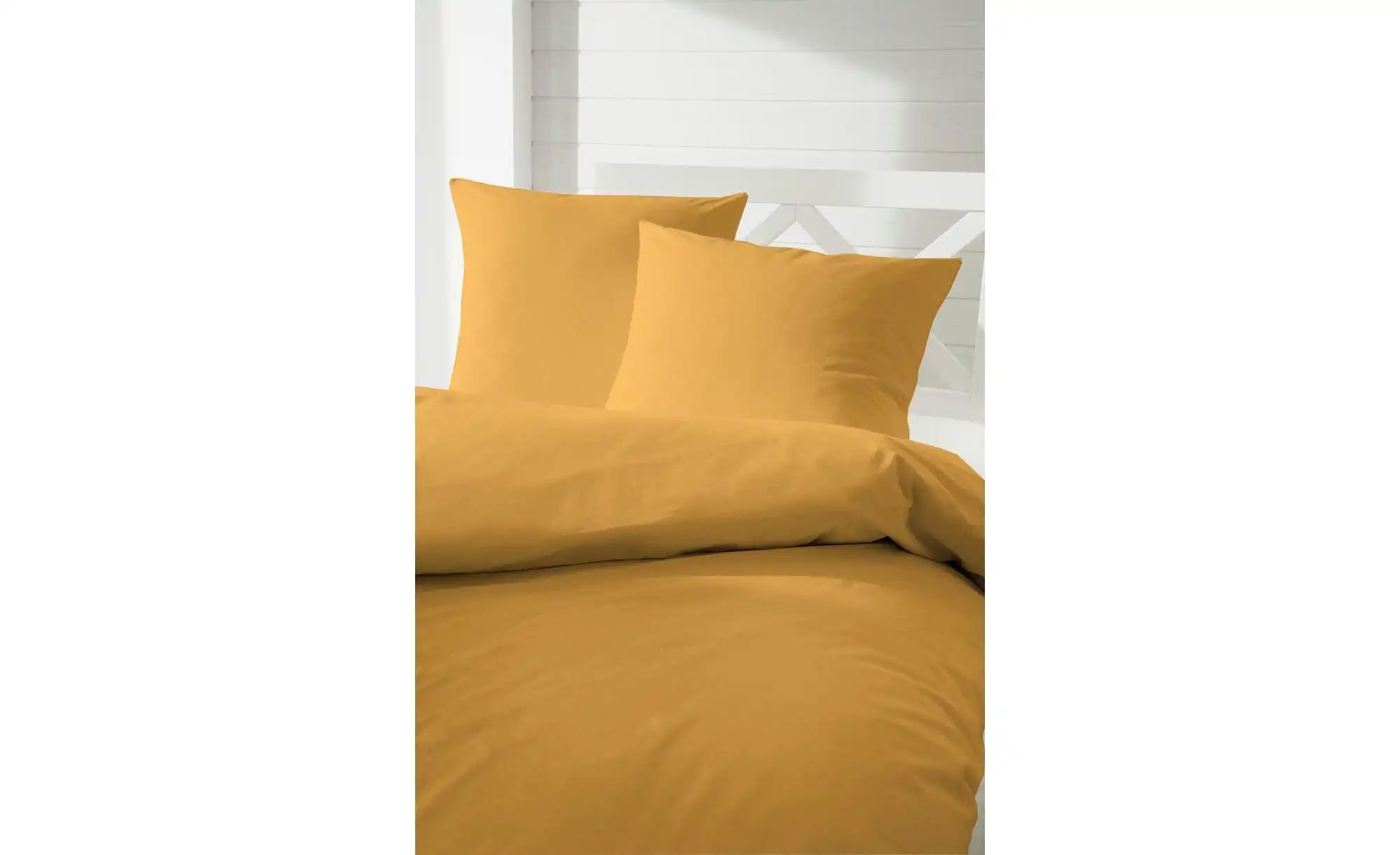 Mako-Satin Bettwäsche-Set   ¦ gelb ¦ Maße (cm): B: 240 H: 1 Bettwaren > Bet günstig online kaufen