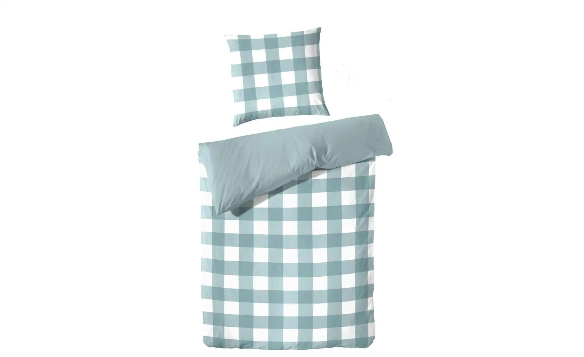 Perkal Bettwäsche-Set   ¦ grün ¦ Maße (cm): B: 135 H: 1 Bettwaren > Bettwäs günstig online kaufen