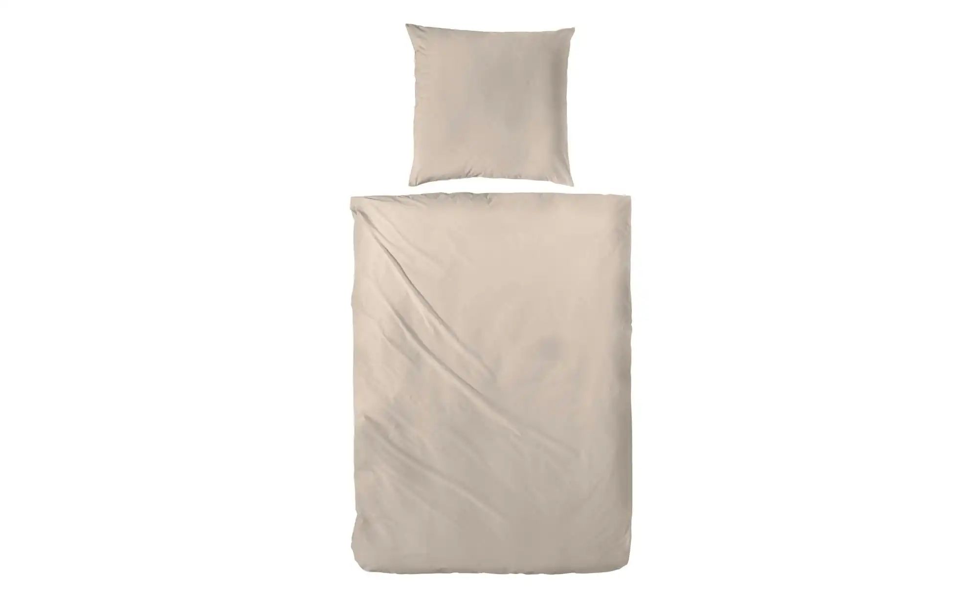 Mako-Satin Bettwäsche-Set   ¦ braun ¦ Maße (cm): B: 200 H: 1 Bettwaren > Be günstig online kaufen