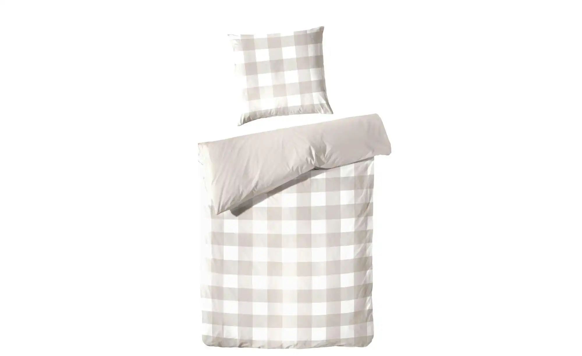 Perkal Bettwäsche-Set   ¦ braun ¦ Maße (cm): B: 155 H: 1 Bettwaren > Bettwä günstig online kaufen