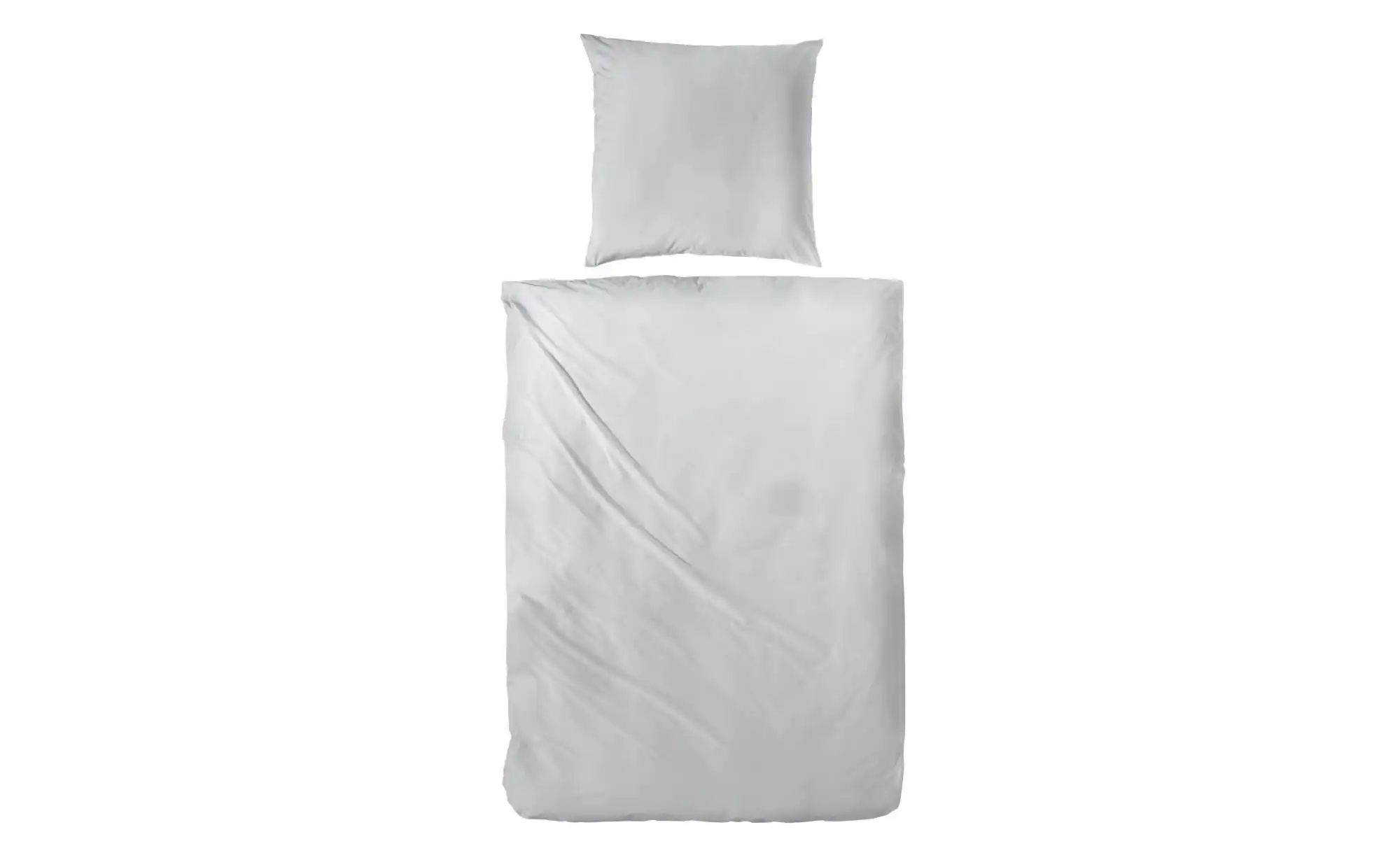 Perkal Bettwäsche-Set   ¦ grau ¦ Maße (cm): B: 240 H: 1 Bettwaren > Bettwäs günstig online kaufen