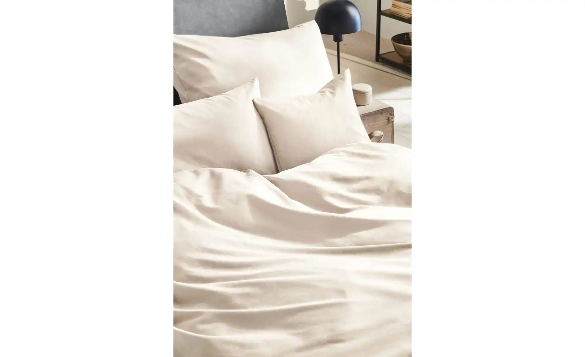 Thumbnail - Satin Bettwäsche-Set   ¦ beige ¦ Maße (cm): B: 155 H: 1 Bettwaren > Bettwäsche > Bettwäsche ganzjährig - Höffner