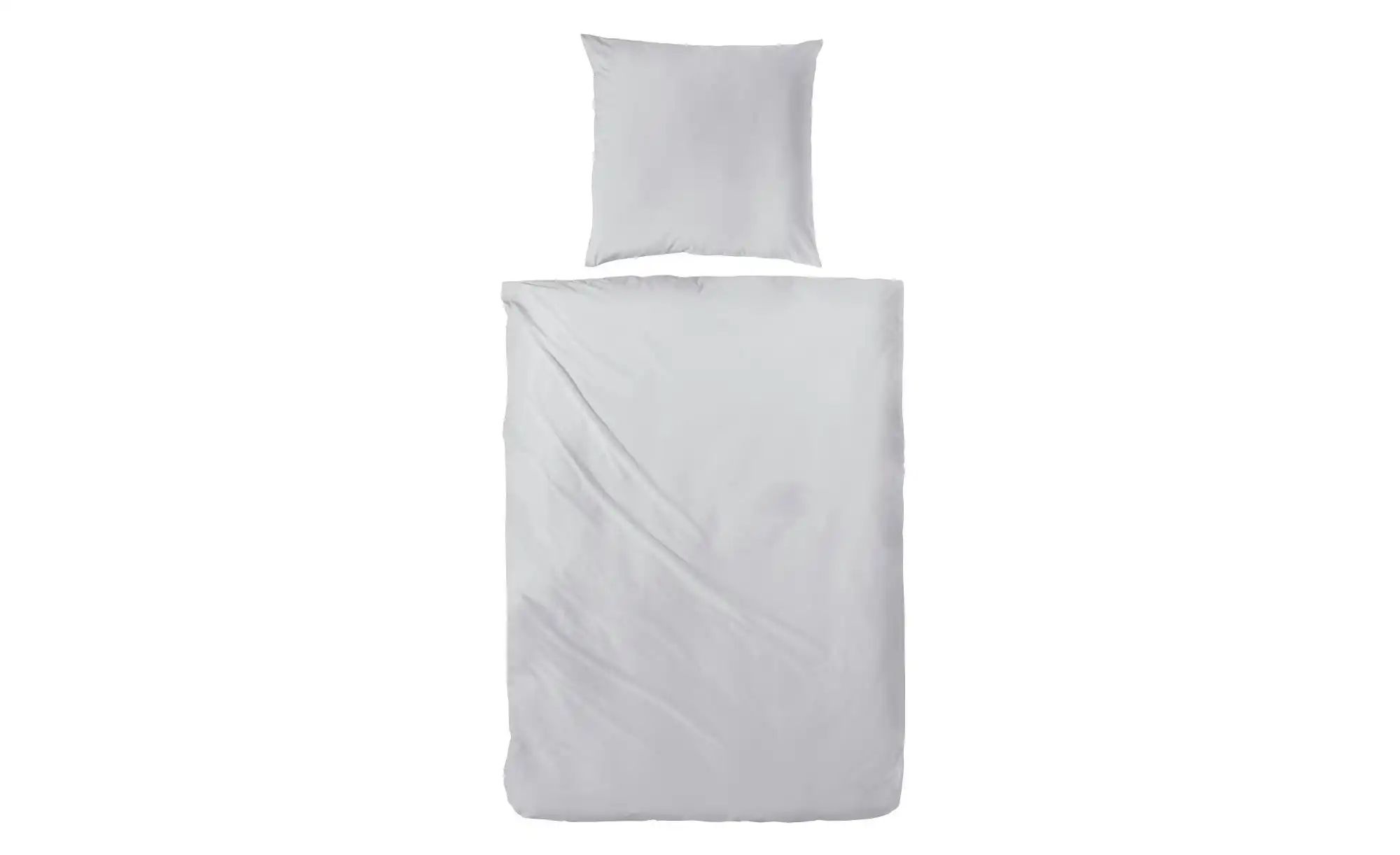 Satin Bettwäsche-Set    grau  Maße (cm): B: 155 H: 1 | 04002895032520