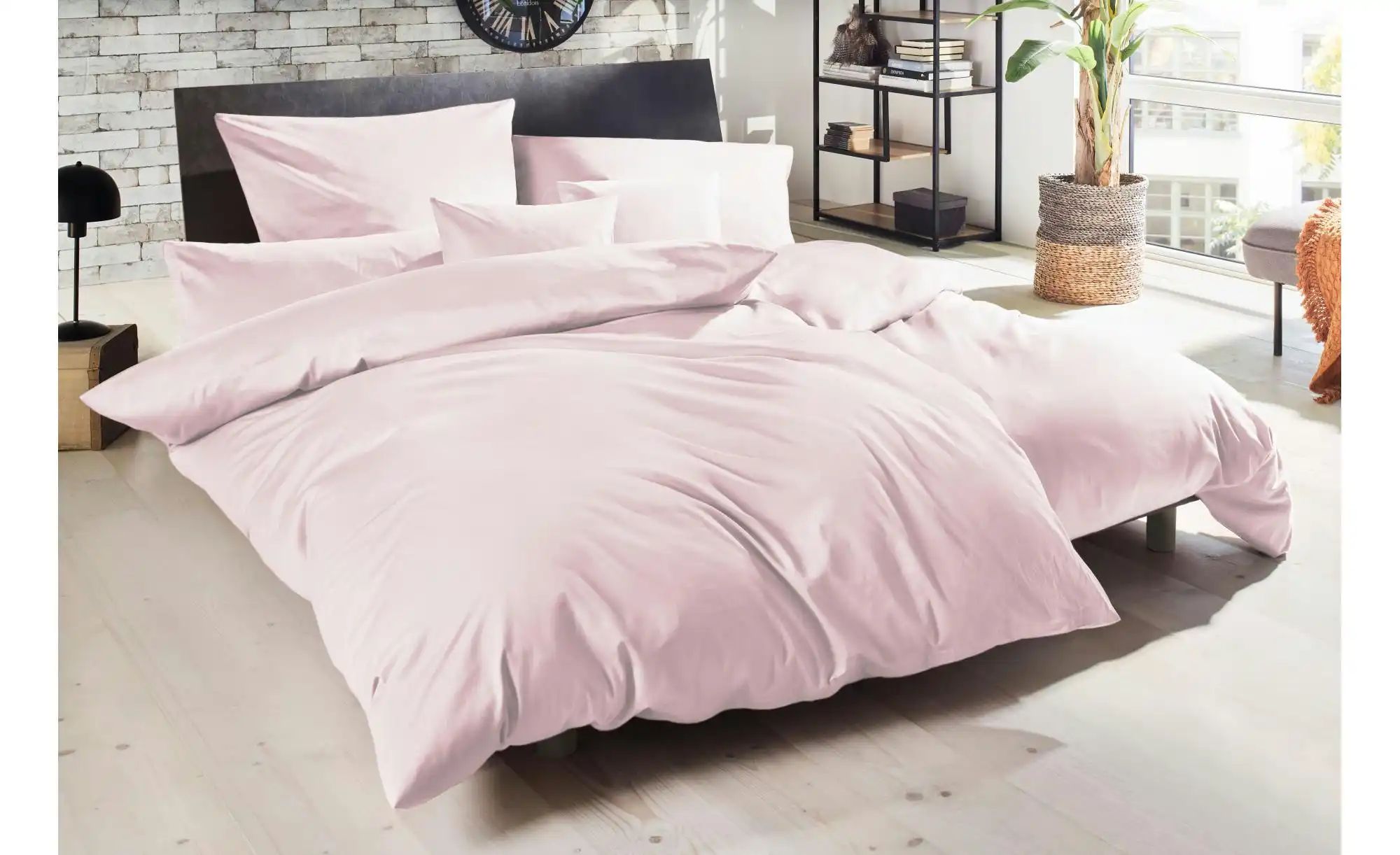 Thumbnail - Satin Bettwäsche-Set ¦ rosa/pink ¦ Maße (cm): B: 155 H: 1 Bettwaren > Bettwäsche > Bettwäsche ganzjährig - Höffner