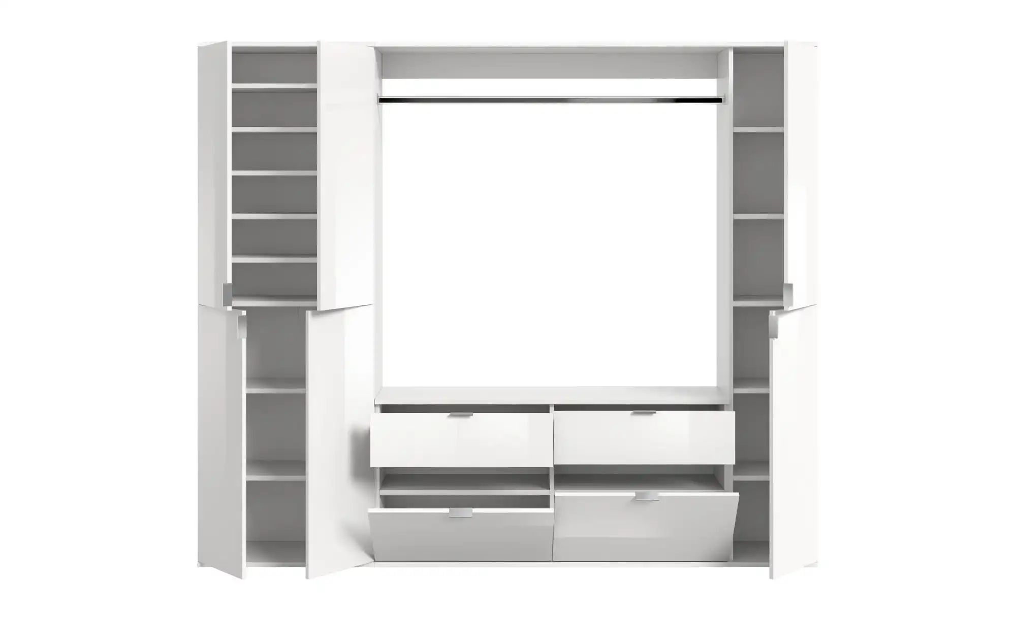 Thumbnail - Garderoben-Set Projekt X ¦ weiß ¦ Maße (cm): B: 212 H: 193 T: 34.0 Garderoben & Kleiderstangen > Garderobensysteme - Hö...