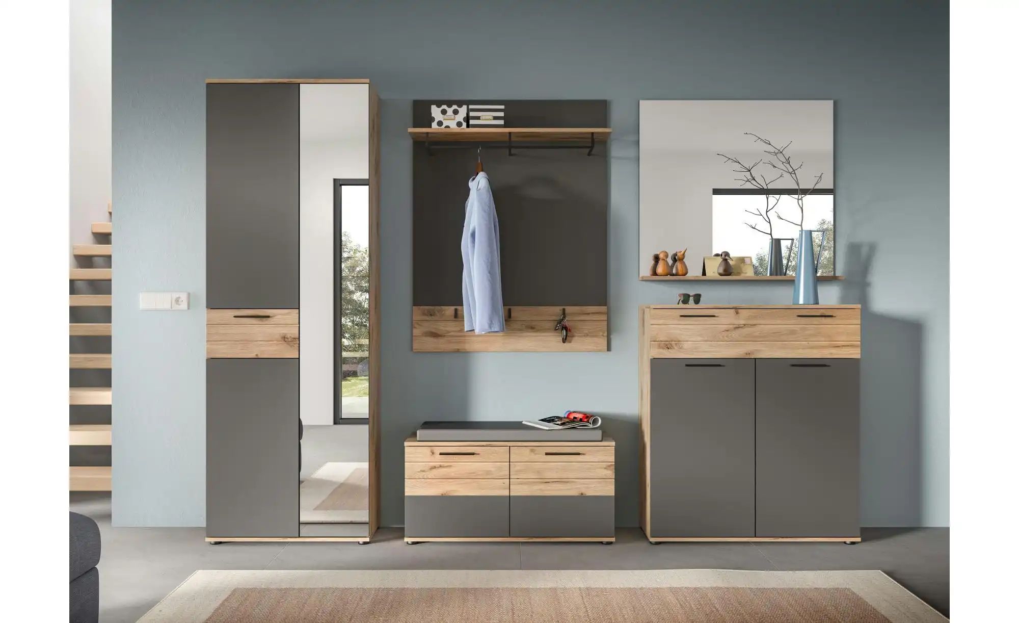 Sitzbank  Mason ¦ grau ¦ Maße (cm): B: 90 H: 51 T: 37.0 Bänke > Einzelbänke günstig online kaufen