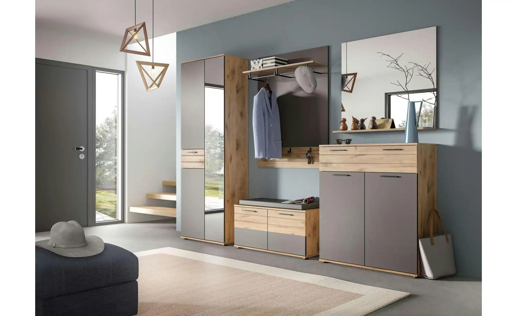 Thumbnail - Sitzbank  Mason ¦ grau ¦ Maße (cm): B: 90 H: 51 T: 37.0 Bänke > Einzelbänke - Höffner