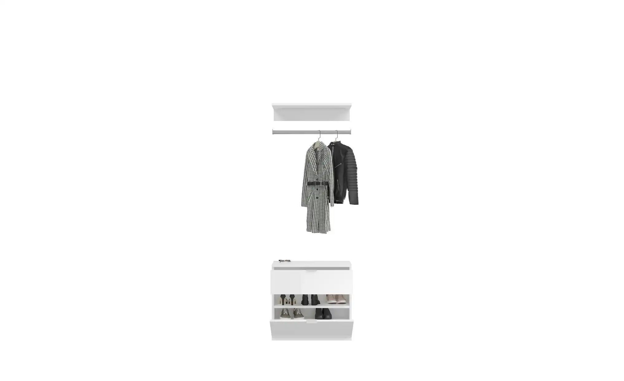 Garderobenset  Projekt X ¦ weiß ¦ Maße (cm): B: 61 H: 62 T: 34.0 Garderoben günstig online kaufen