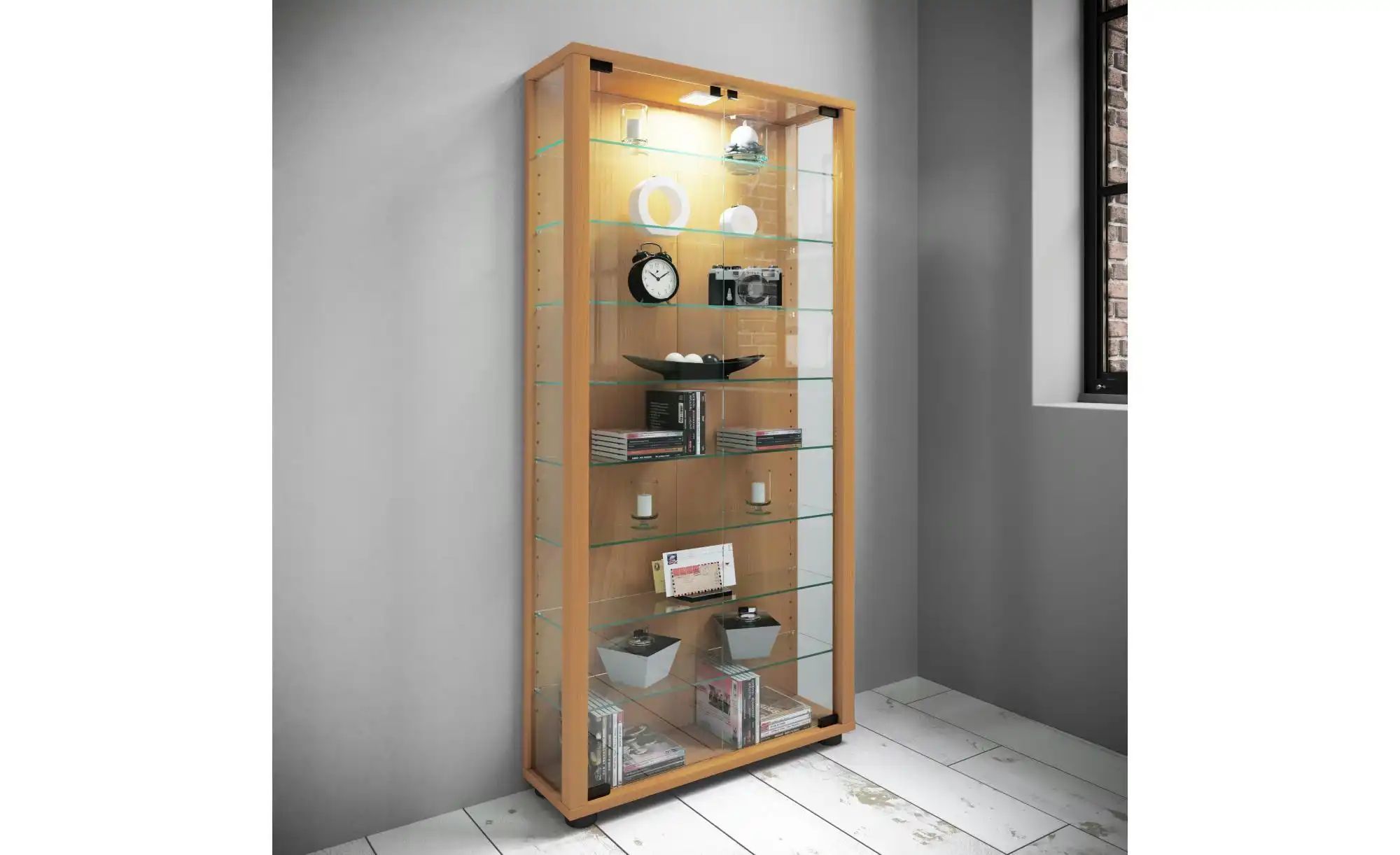 Thumbnail - Vitrine Lumo ¦ holzfarben ¦ Maße (cm): B: 59 H: 113 Schränke > Vitrinen - Höffner