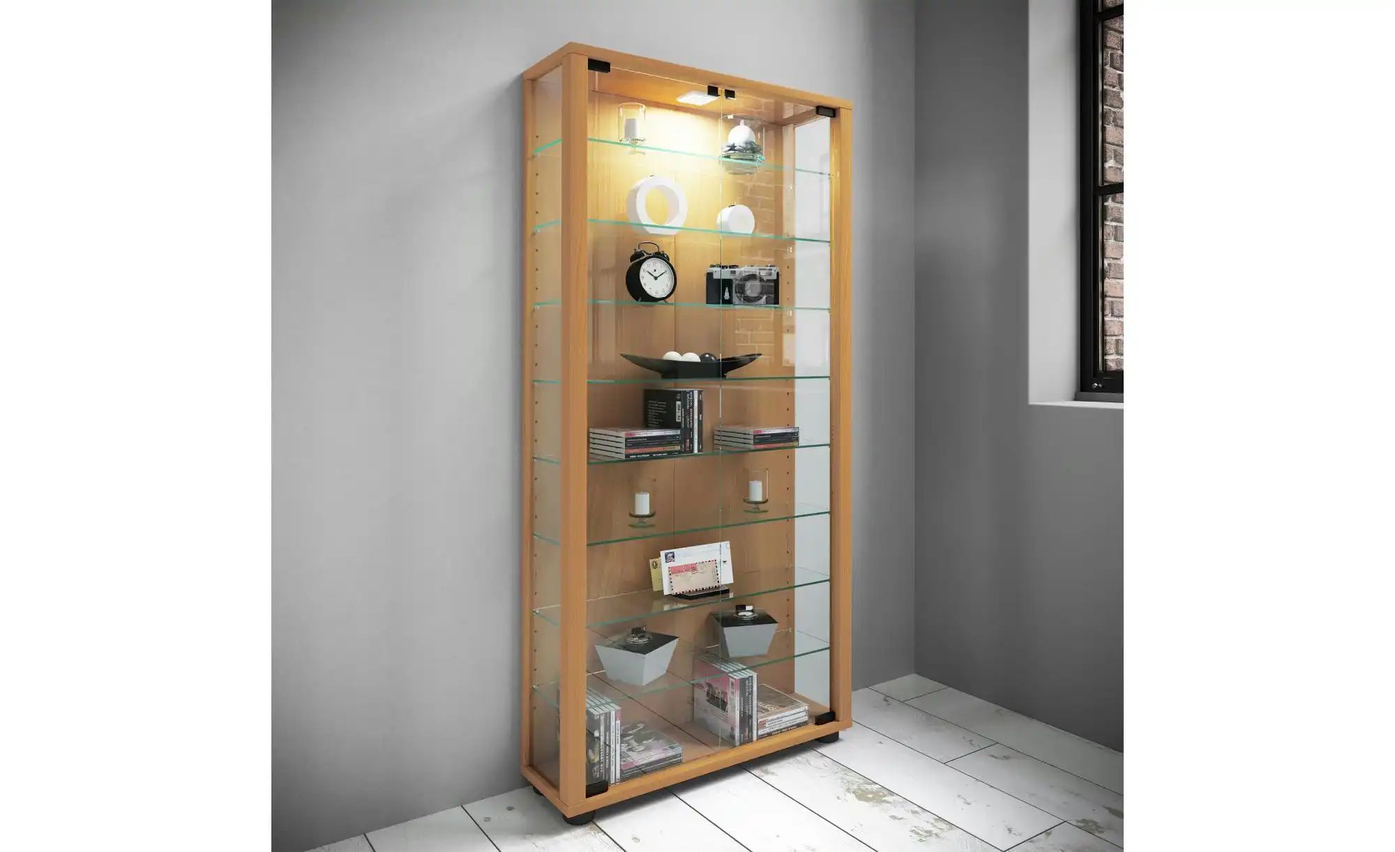 Thumbnail - Vitrine Lumo ¦ holzfarben ¦ Maße (cm): B: 59 H: 113 Schränke > Vitrinen - Höffner