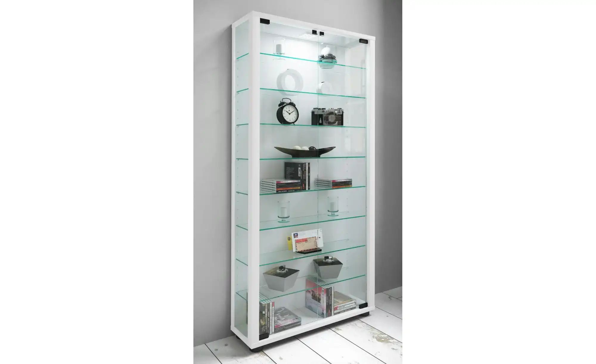 Thumbnail - Vitrine Lumo ¦ weiß ¦ Maße (cm): B: 59 H: 113 Schränke > Vitrinen - Höffner
