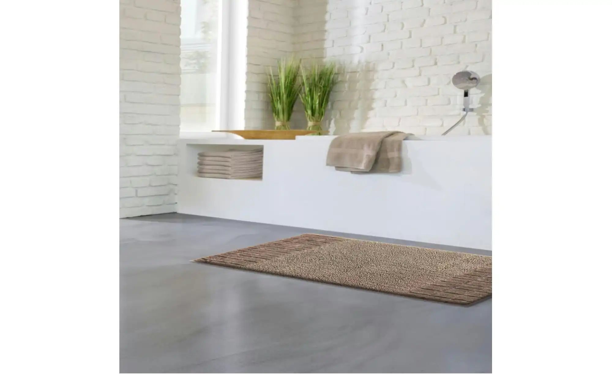 Grund Badematte   ¦ braun ¦ 100% Baumwolle ¦ Maße (cm): B: 70 H: 1,8 Badtex günstig online kaufen