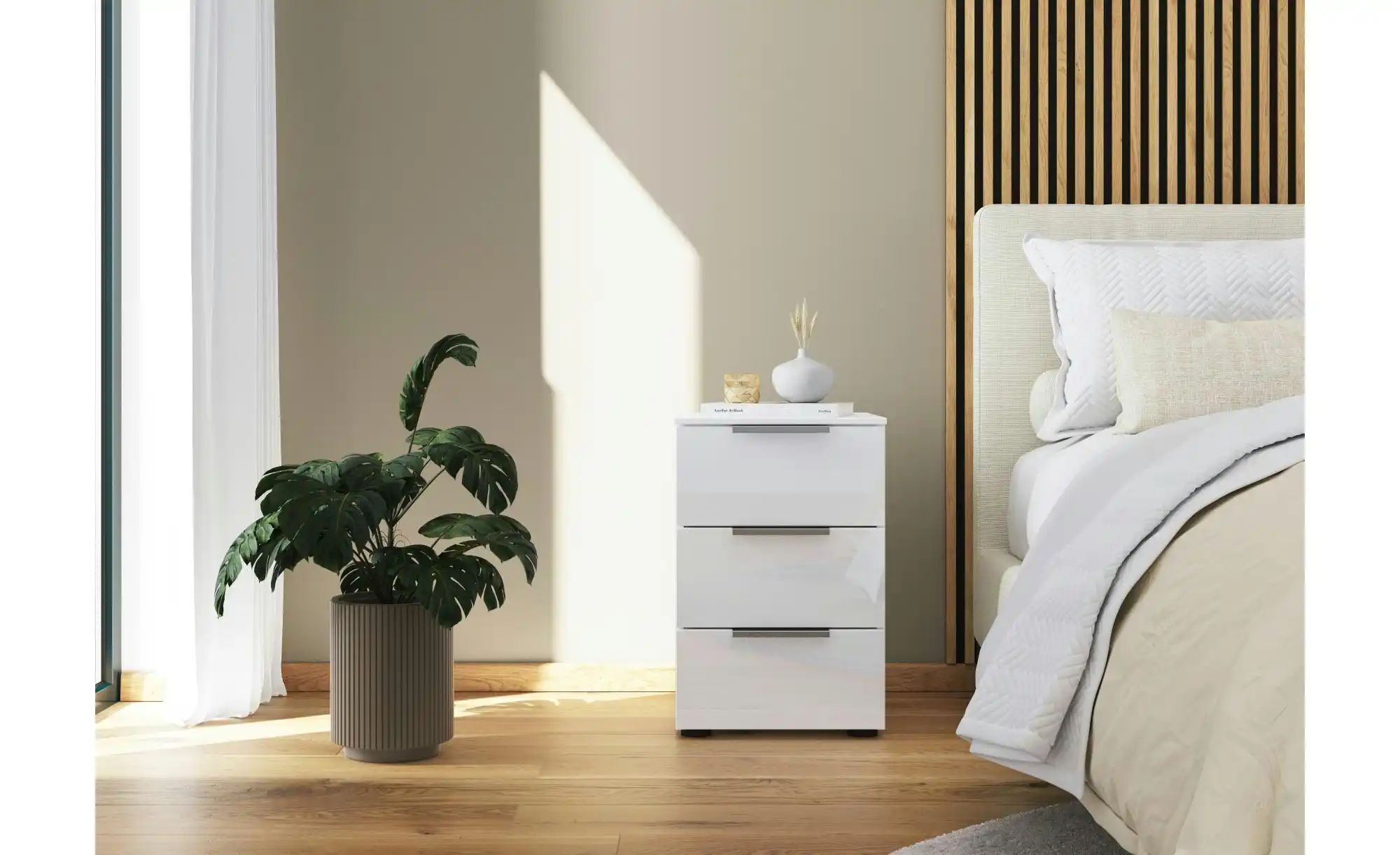 Nachttisch   ¦ weiß ¦ Maße (cm): B: 40 H: 61 Tische > Nachttische - Höffner günstig online kaufen