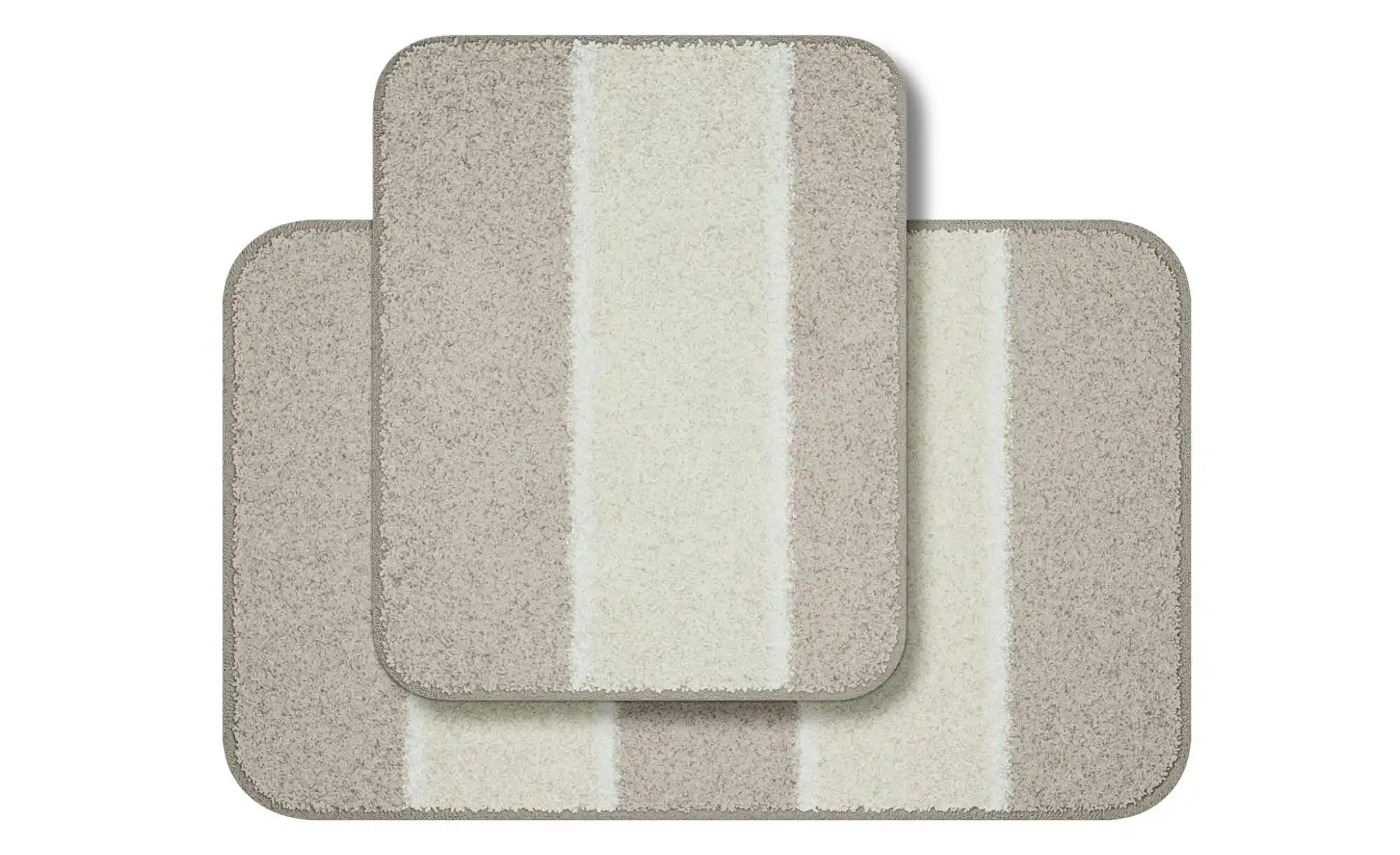 Grund Badematte 2er-Set ¦ beige ¦ Synthetik ¦ Maße (cm): B: 50 H: 1,8 Badte günstig online kaufen