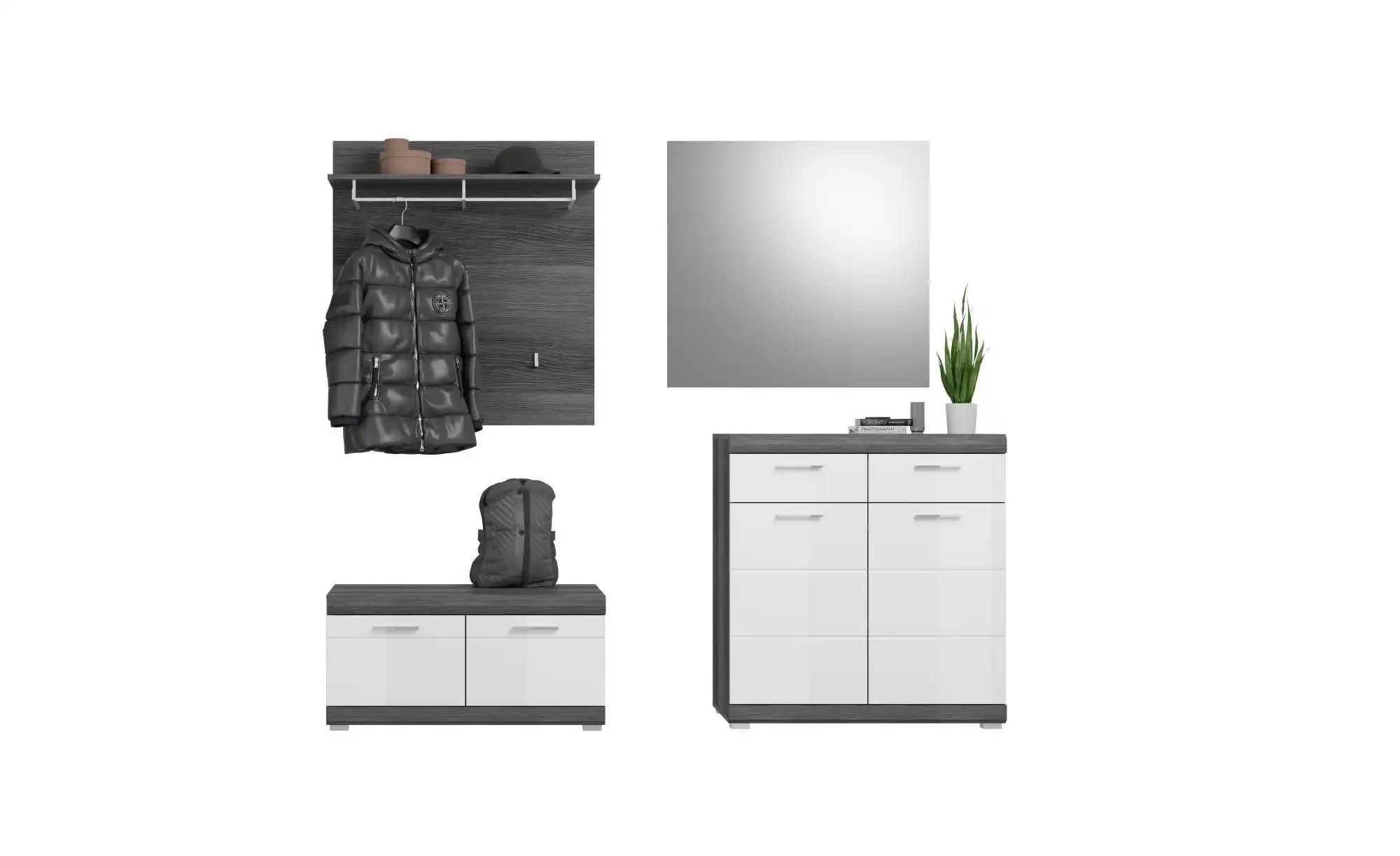 Garderoben-Set  Scout ¦ weiß ¦ Maße (cm): B: 195 H: 197 T: 40.0 Garderoben günstig online kaufen