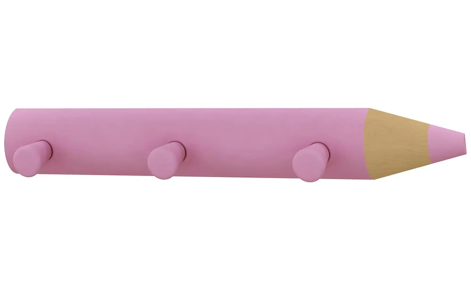 Garderobe  Stifto ¦ rosa/pink ¦ Holzwerkstoff ¦ Maße (cm): B: 37 H: 5 T: 6. günstig online kaufen